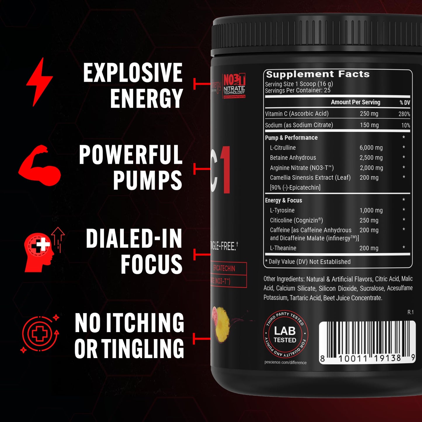 PEScience Prolific-1 Pre Workout Powder 14.1 Ounce