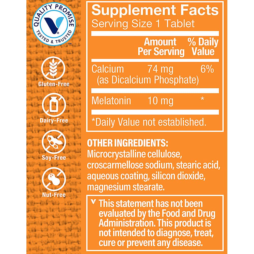 The Vitamin Shoppe Melatonin 10MG Tablets 60 Count