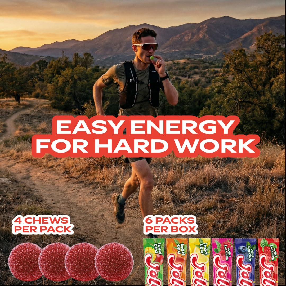 Jollos Energy Chews with Electrolytes & B Vitamins, 6 Chews