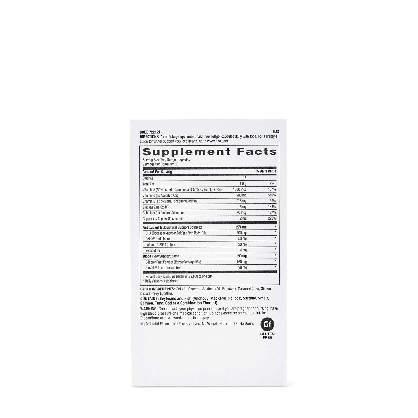 GNC Eye Health Formula Capsule 60 Count