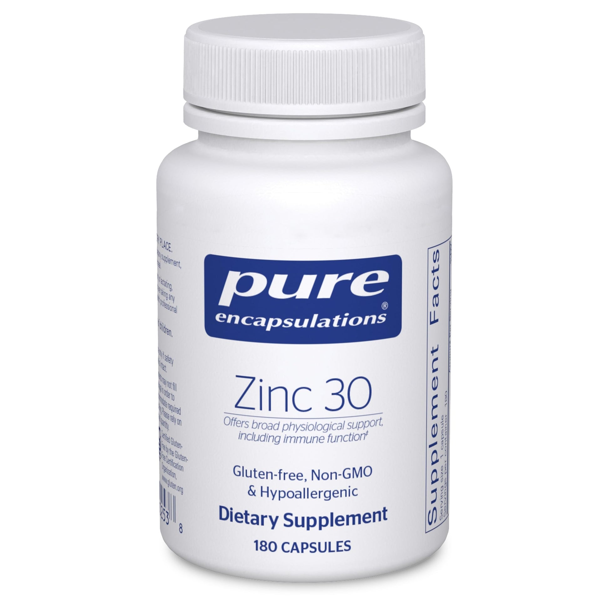 Pure Encapsulations Zinc 30 mg Capsules, 180 Capsules