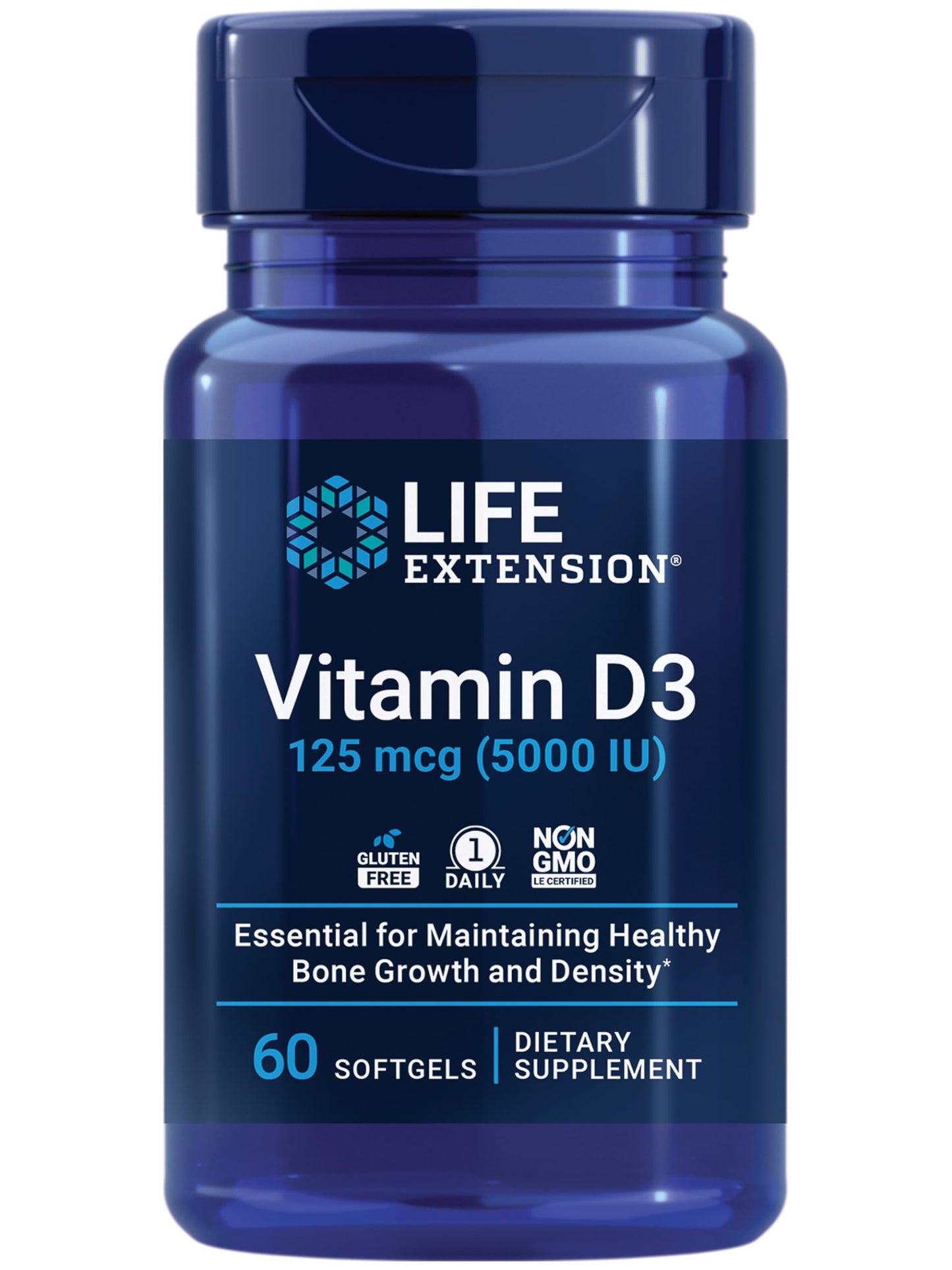 Life Extension Bio-Quercetin Immune & Heart Health Antioxidant Capsules + Vitamin D3 5000 IU Softgels, 90 Count