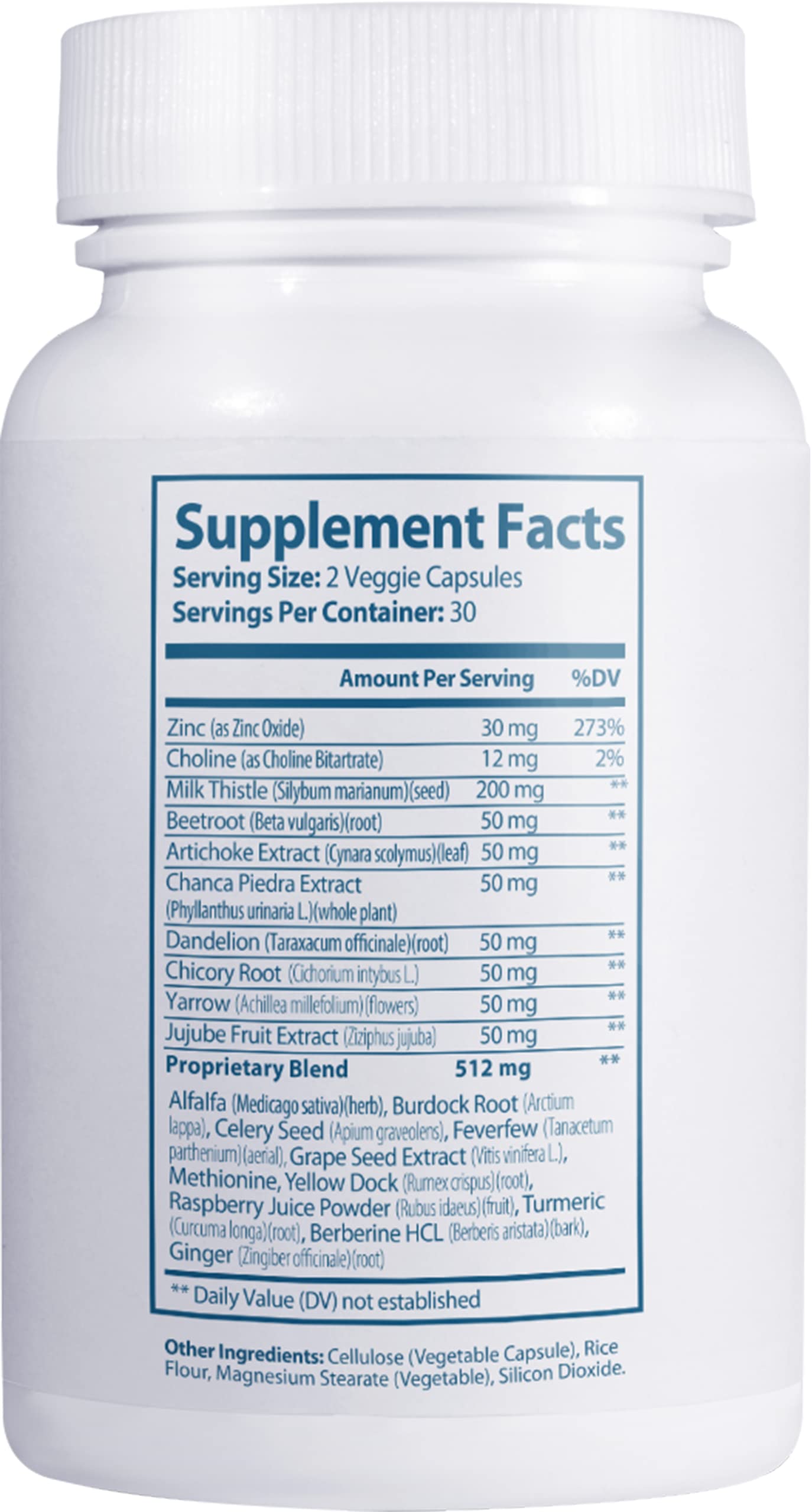 Clinical Effects Liver Support Milk Thistle and Zinc Supplement 180 Capsules