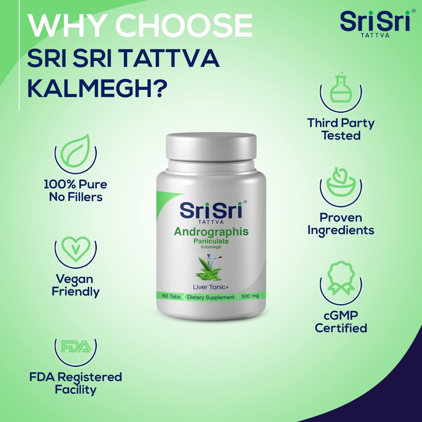 Sri Sri Products Andrographis Paniculata 60 Tablets
