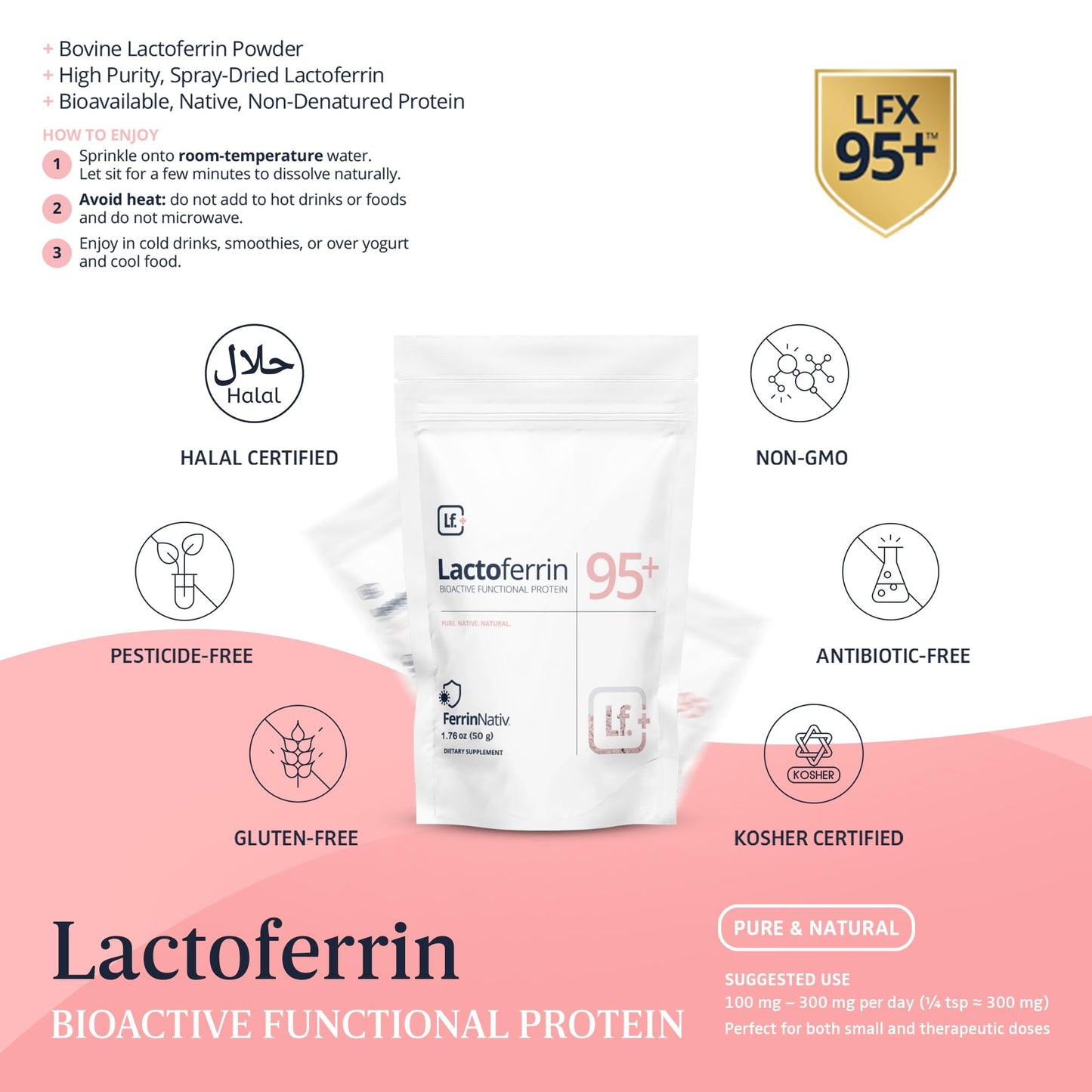 Lactoferrin Powder 3.52 oz