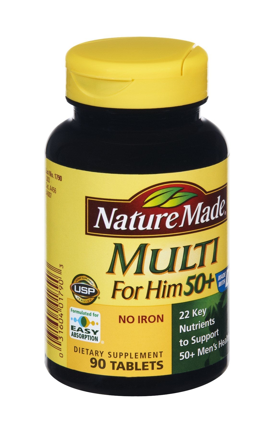 Nature Made Multi For Him 50+ Tablets, 90 Count