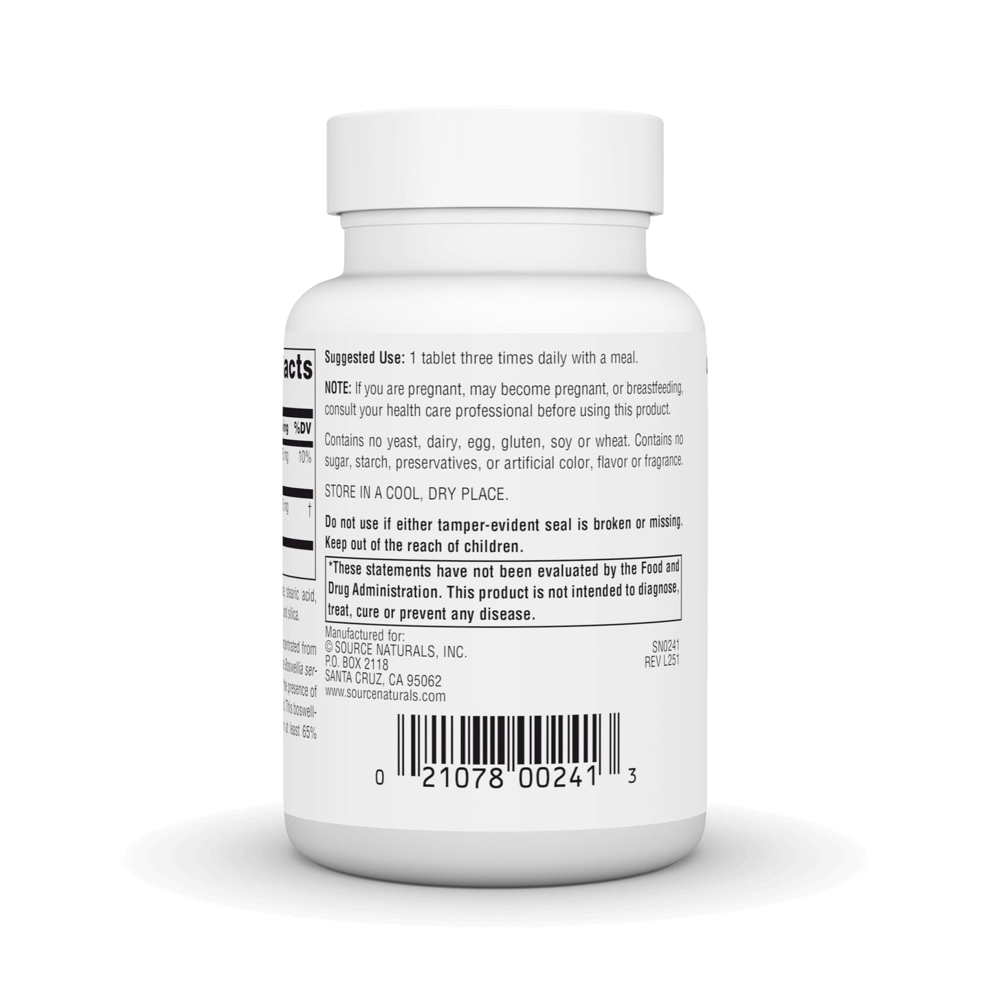 Source Naturals Boswellia Extract Tablets, 50 Tablets