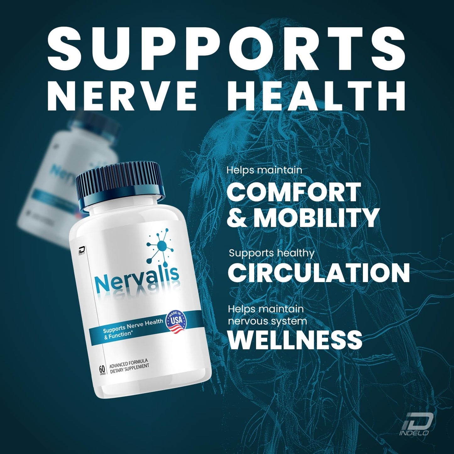 Indelo Nervalis Capsules 180 Capsules