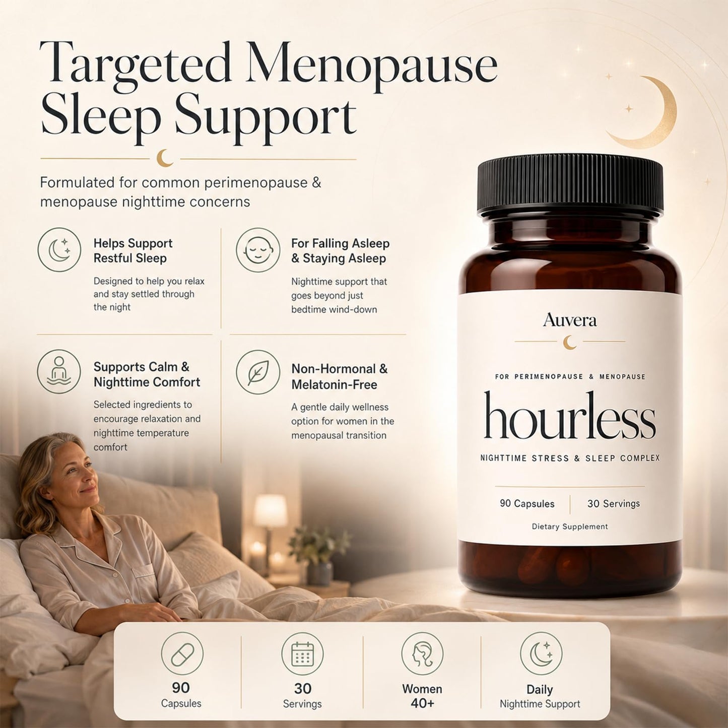 Ovouria Auvera Hourless Sleep Complex Capsule, 90 Count