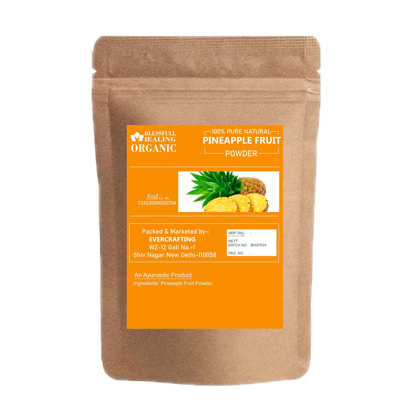Blessfull Healing Organic Pineapple Fruit Powder 3.5274 oz