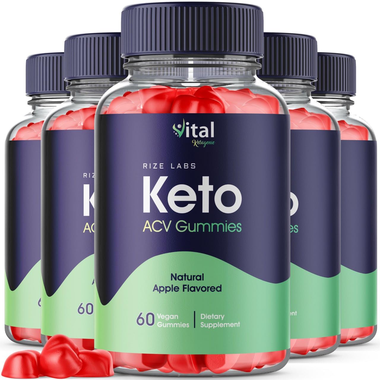 rize labs Vital Ketogenic Keto Gummies for Advanced Weight Loss - Slimming Belly Fat Diet Gummy, 300 Gummies