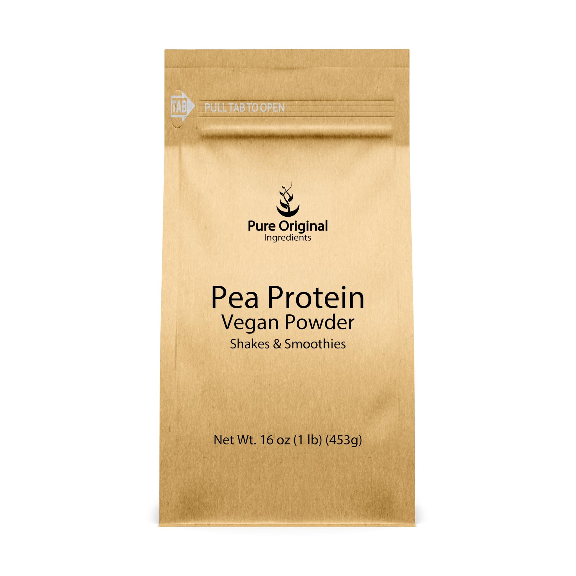 Pure Organic Ingredients Pea Vegan Protein Powder, 16 Servings