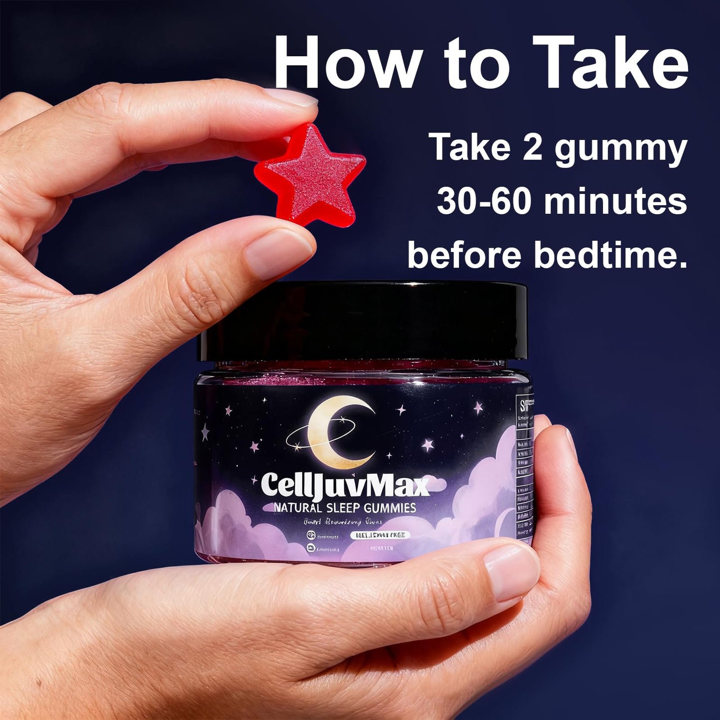 CellJuvMax Natural Sleep Gummies Gummy 60 Count