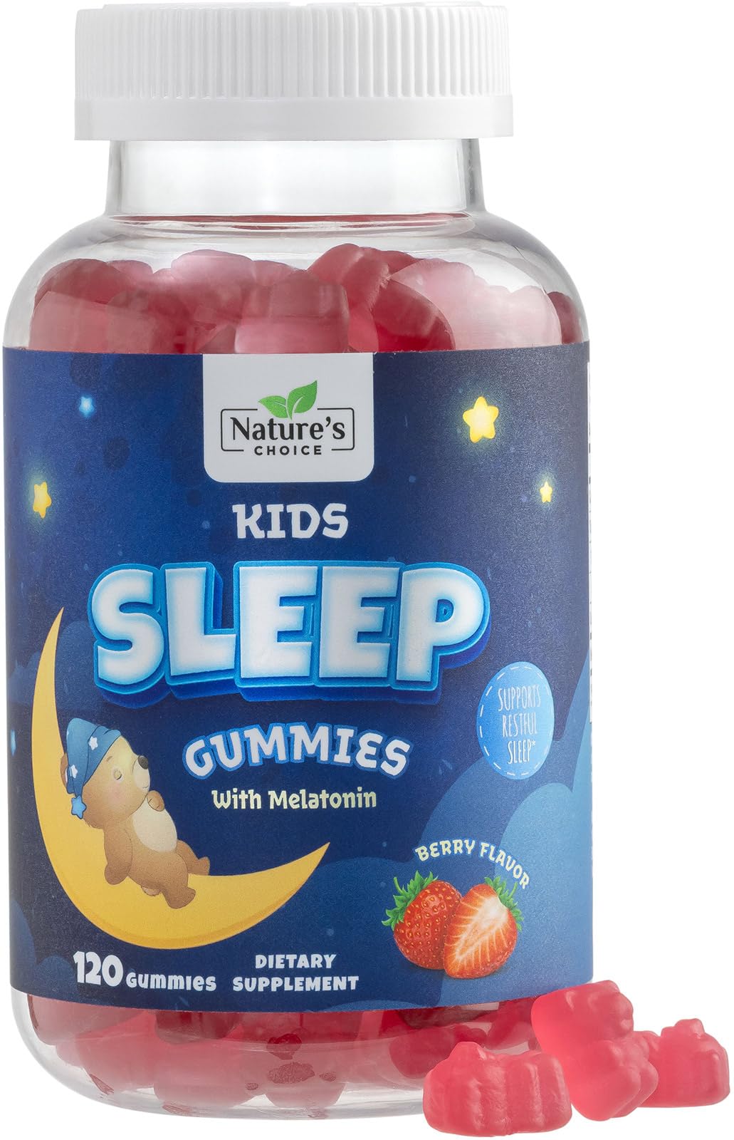Nature's Choice Kids Melatonin Gummies 2mg Per Serving, 120 Gummies