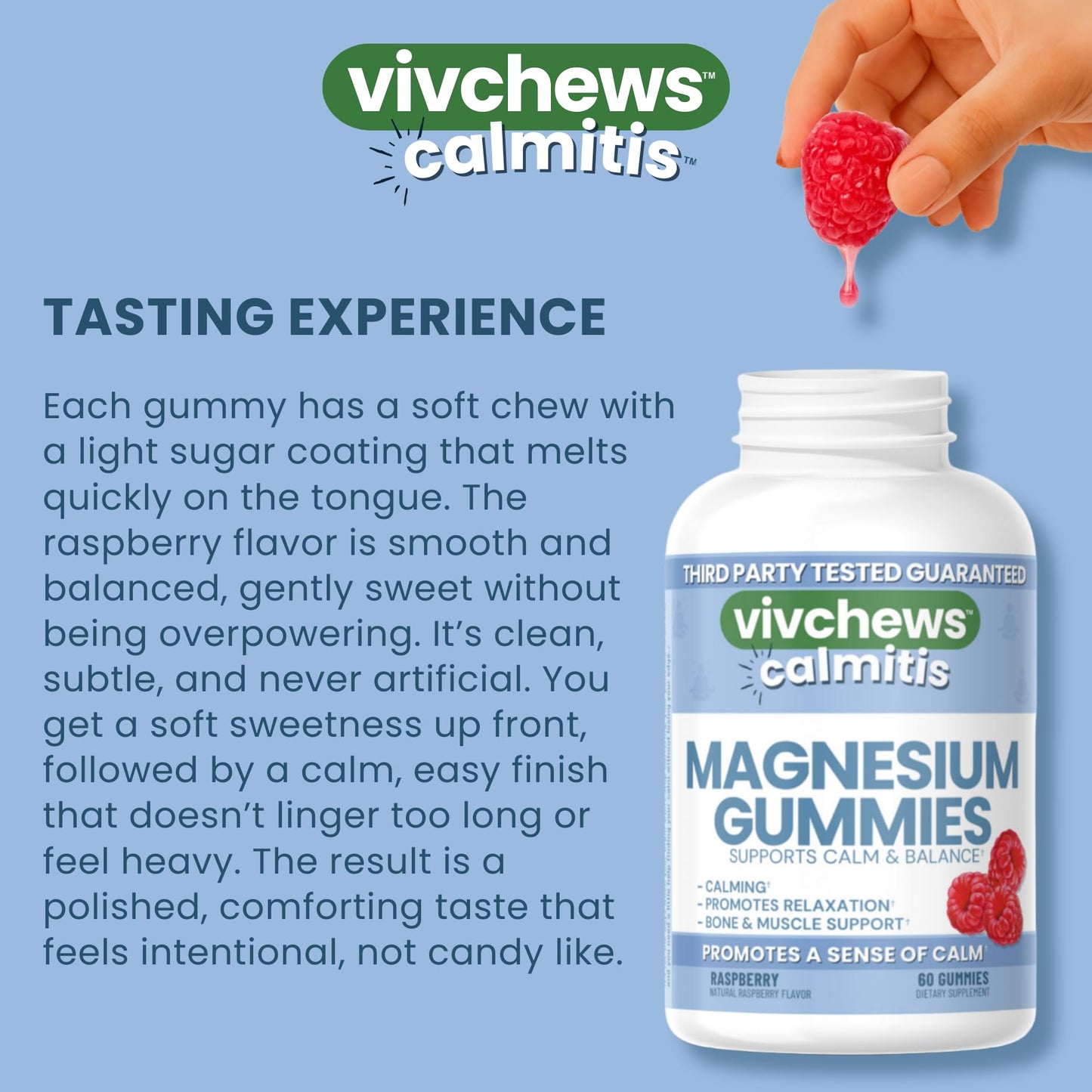 Vivchews Magnesium Gummies 60 ct