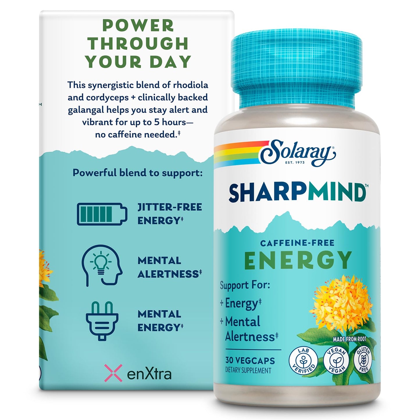 Solaray SharpMind Energy Capsule 30 VegCap Pills