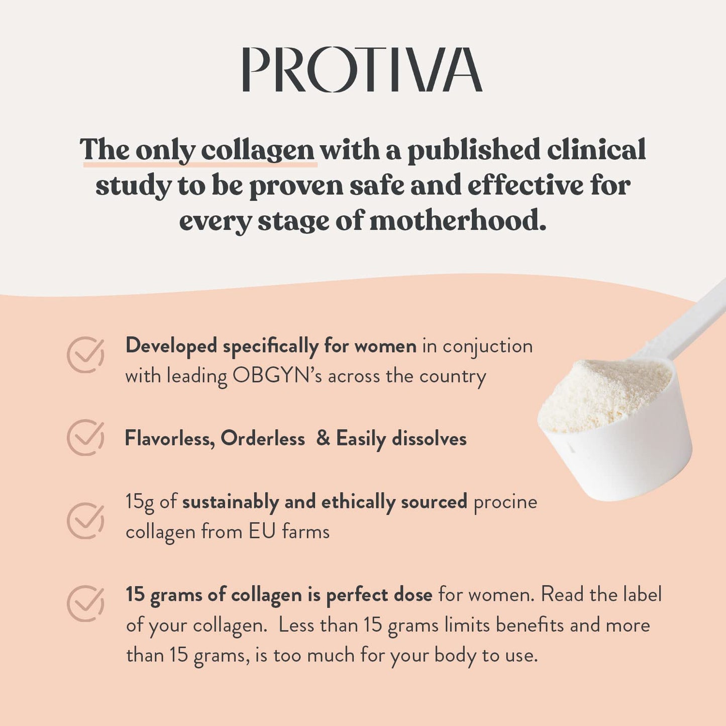 PROTIVA Thrive Collagen Powder for Women, 16 oz