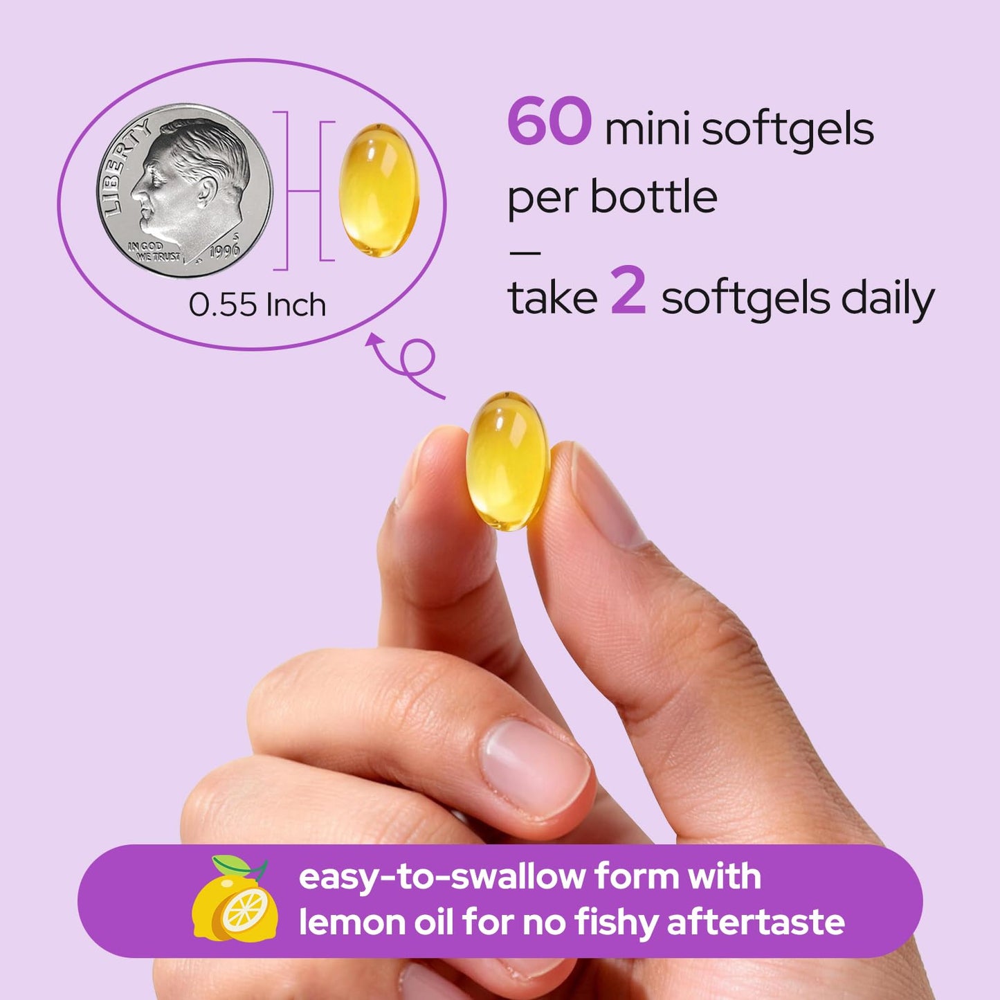 Premom Prenatal DHA Fish Oil Caplets, 60 Count