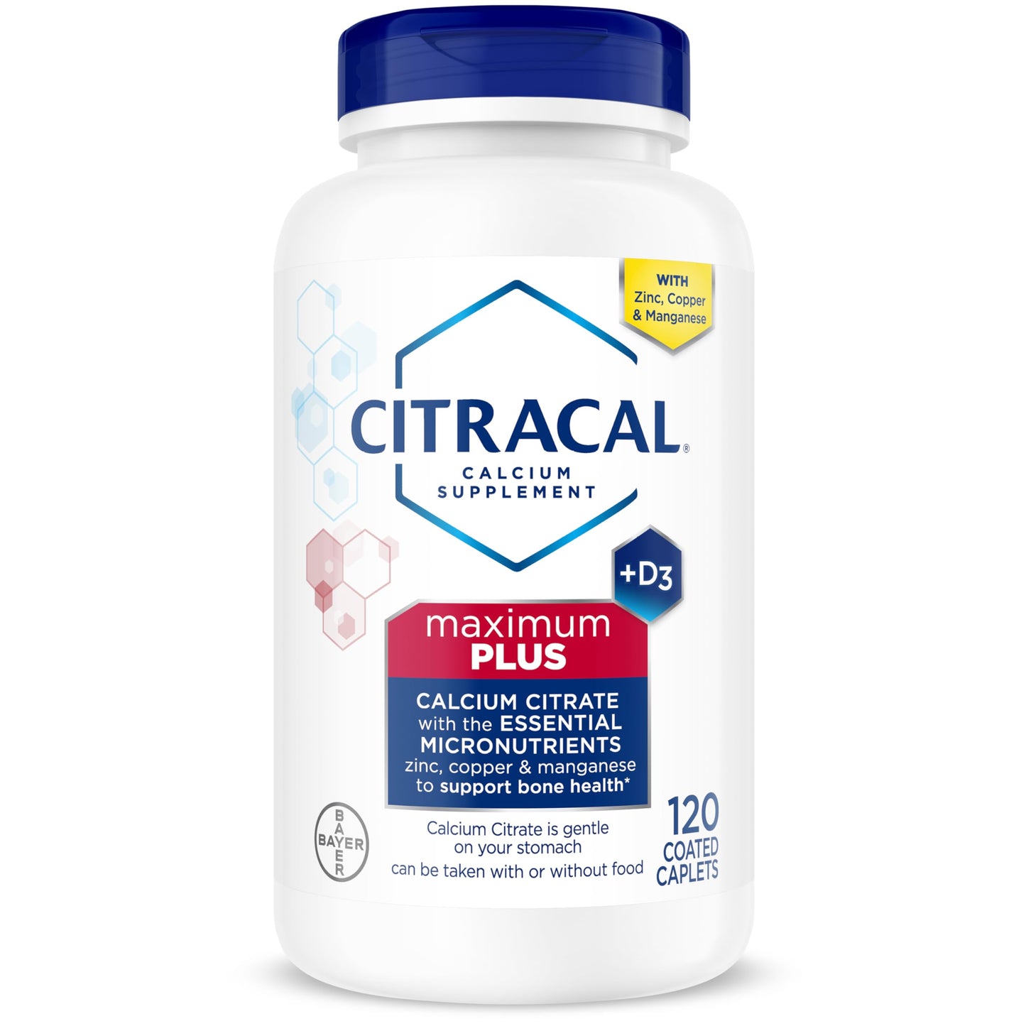 Citracal Maximum Plus Calcium Supplement Caplets 120 Count