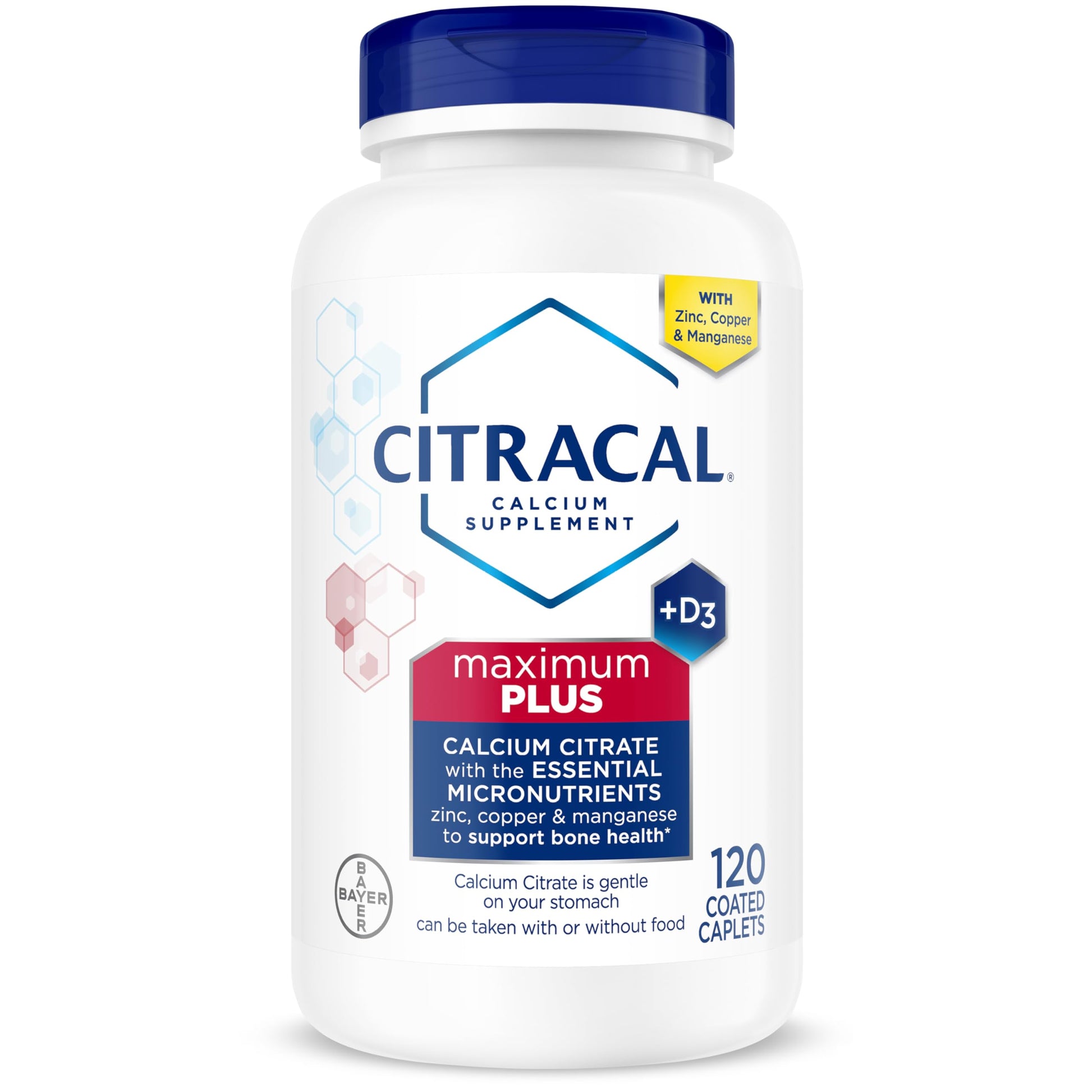 Citracal Maximum Plus Calcium Supplement Caplets 120 Count