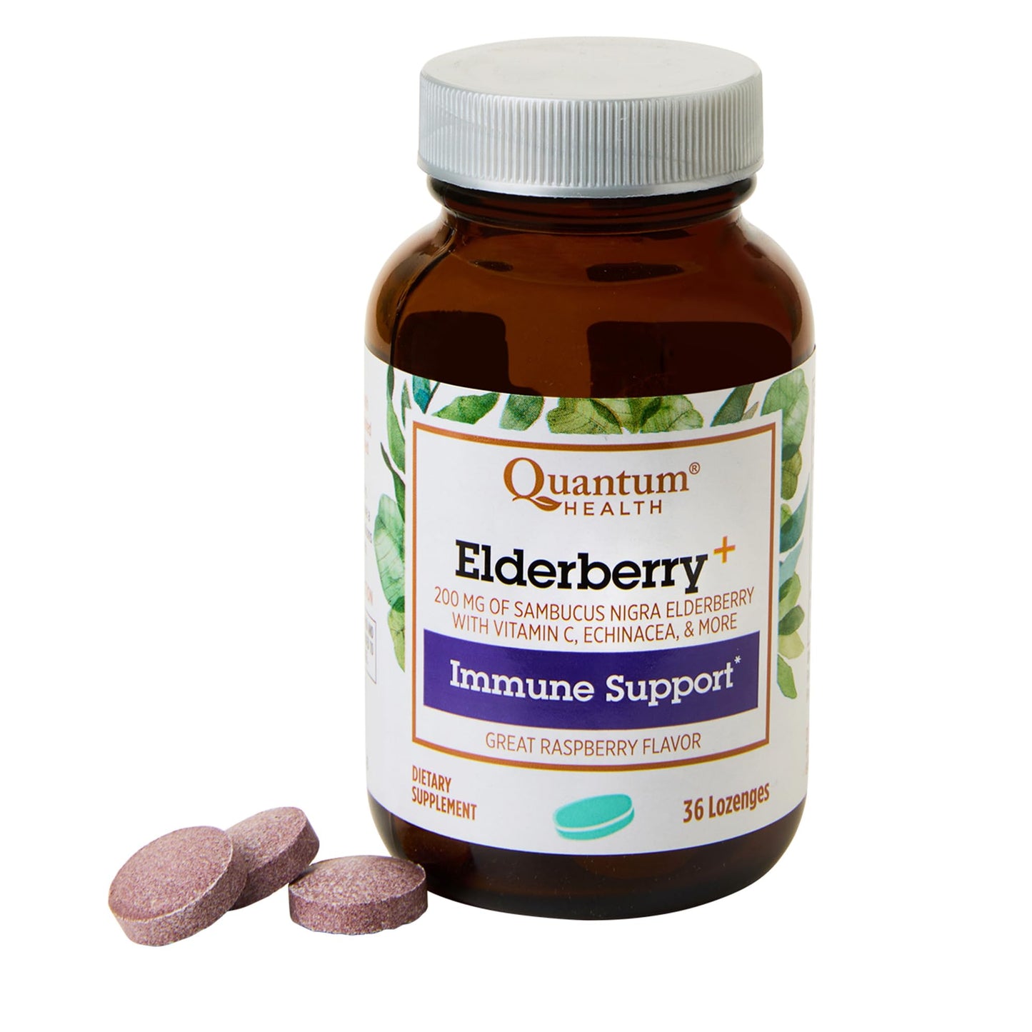 Quantum Elderberry+ Lozenges 36 Count