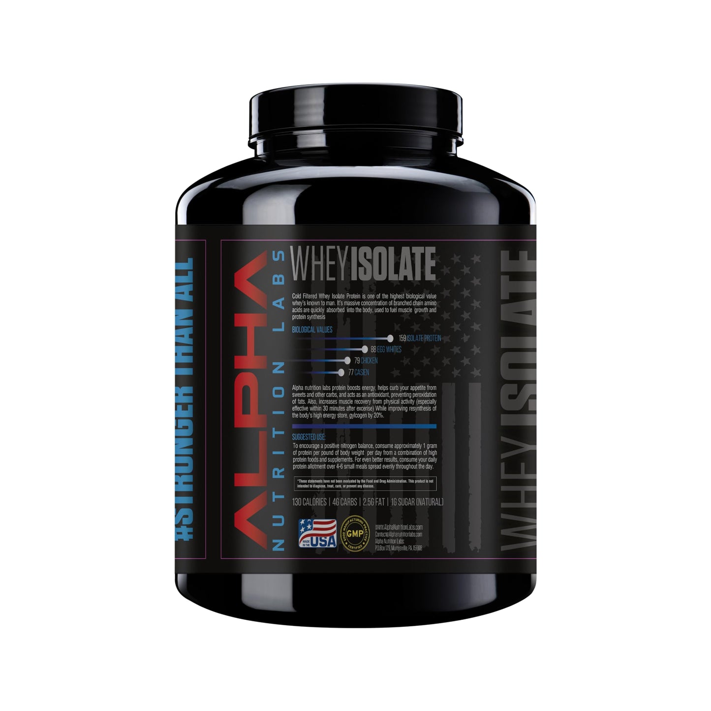 Alpha Nutrition Labs Whey Isolate Protein Powder Vanilla 8007