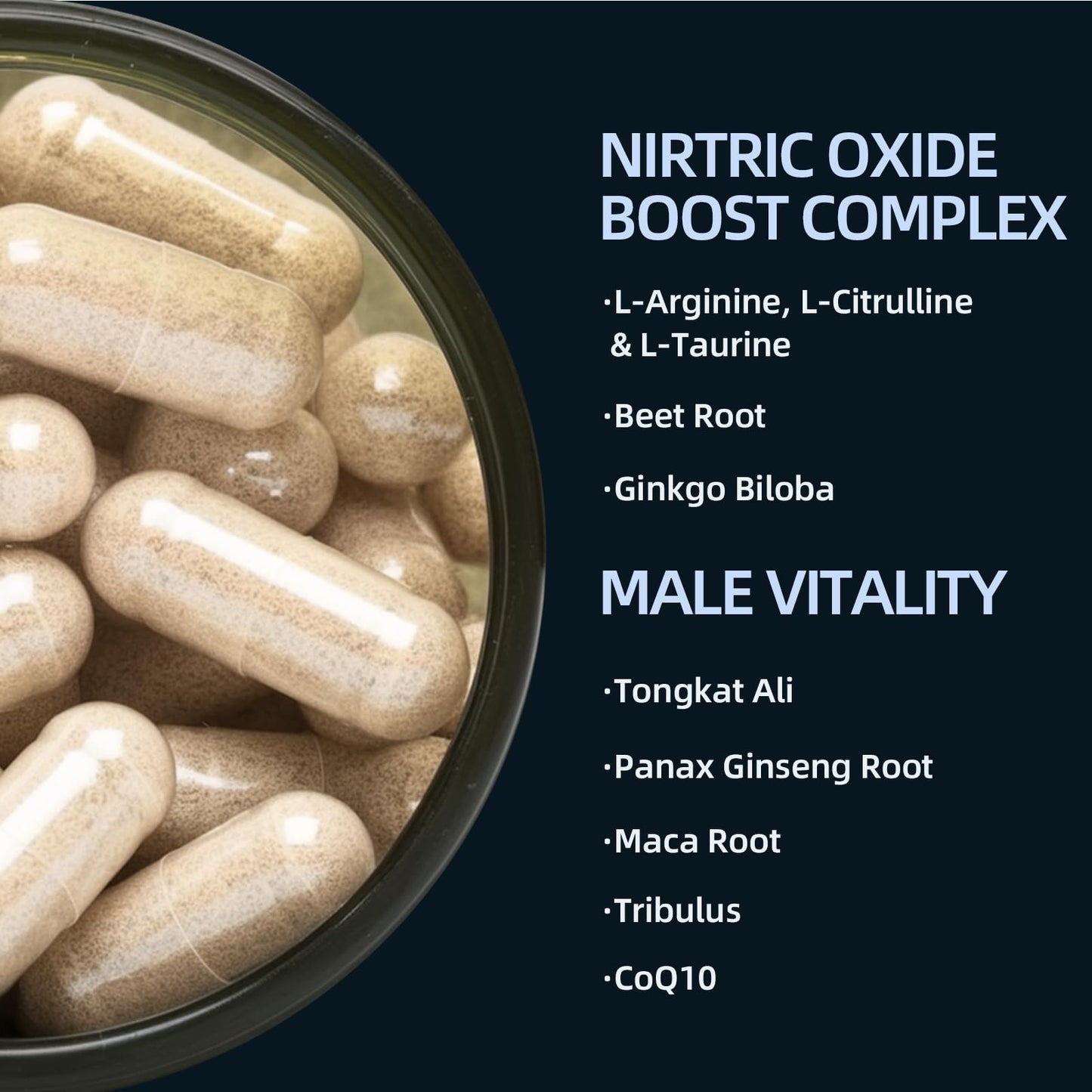 HappieVita Nitric Oxide Booster Capsule, 90 Capsules