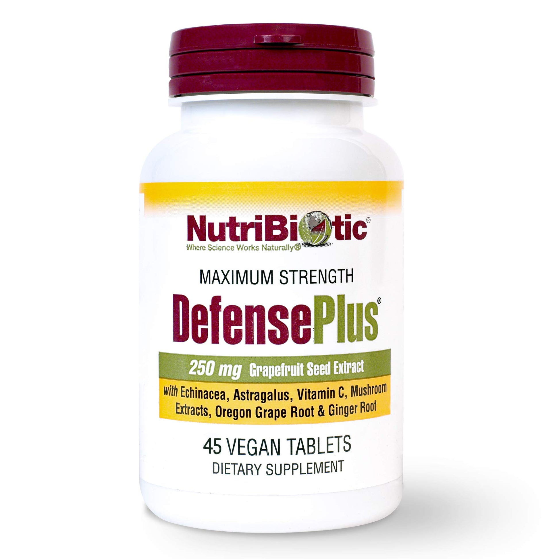 NutriBiotic DefensePlus Vegan Tablet, 45 Tablets
