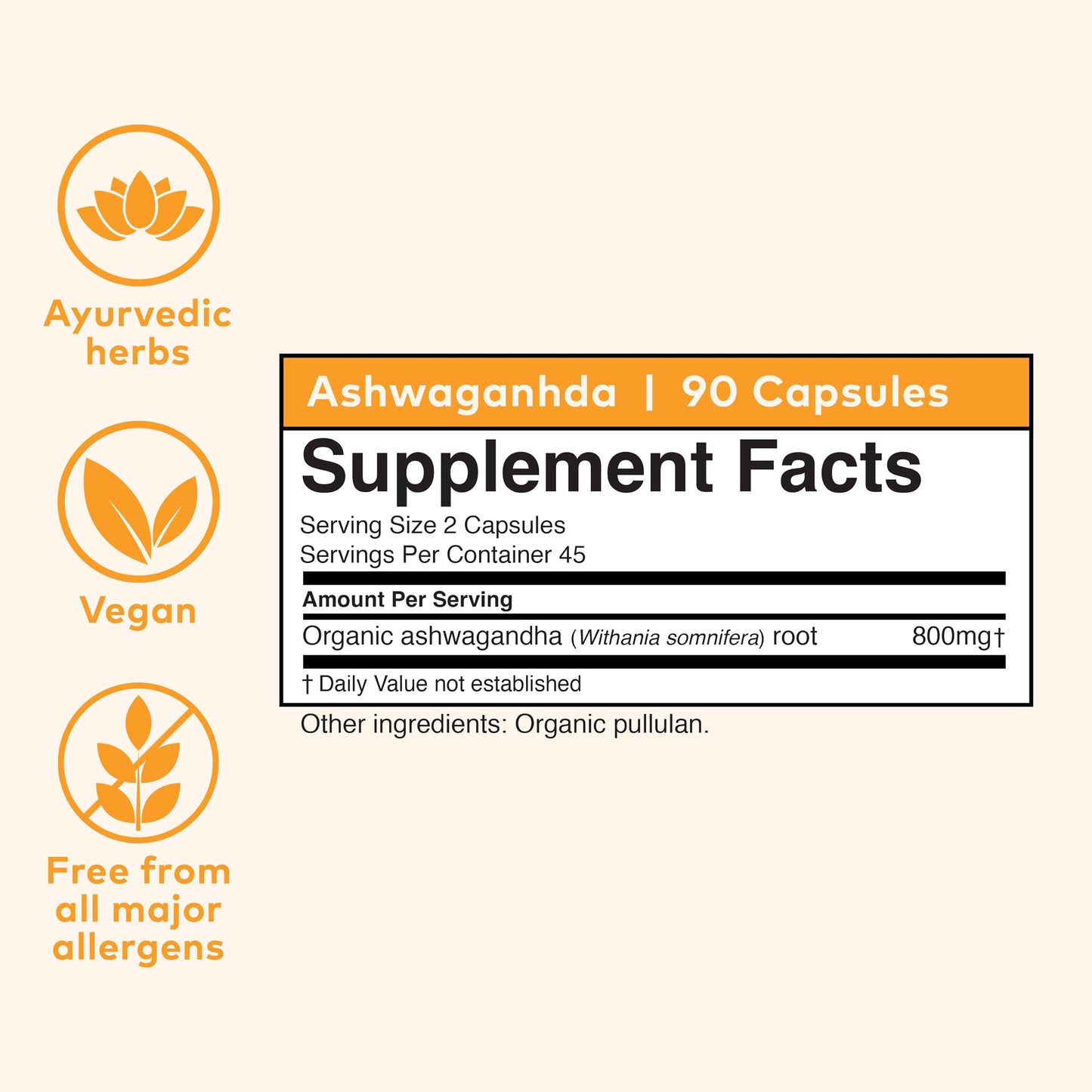 Organic India Ashwagandha Capsules 90 Capsules