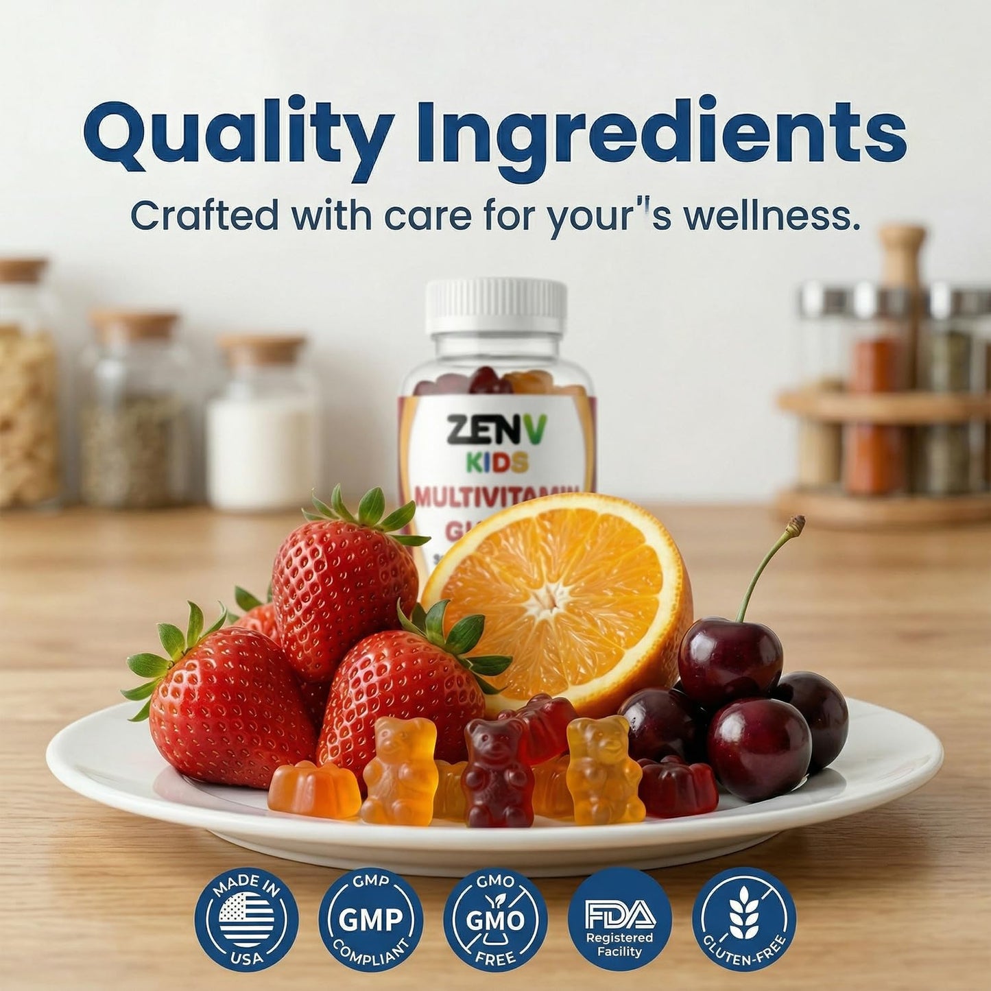 ZENV Kids Multivitamin Gummies 90 Count