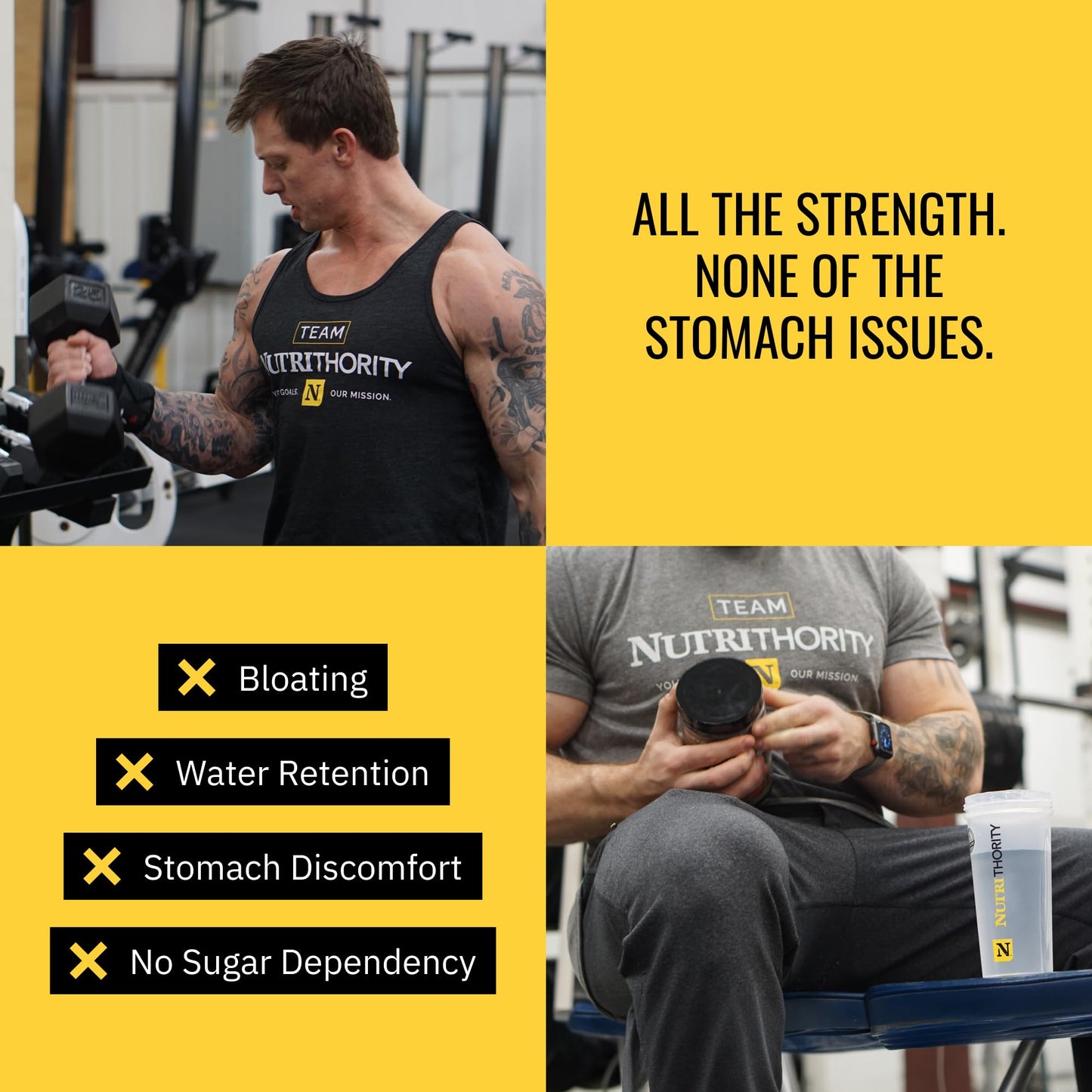 Nutrithority Creagon Advanced Creatine Powder Complex, Monohydrate Creatine Blend with Dicreatine Malate & Russian Tarragon, 19 Servings