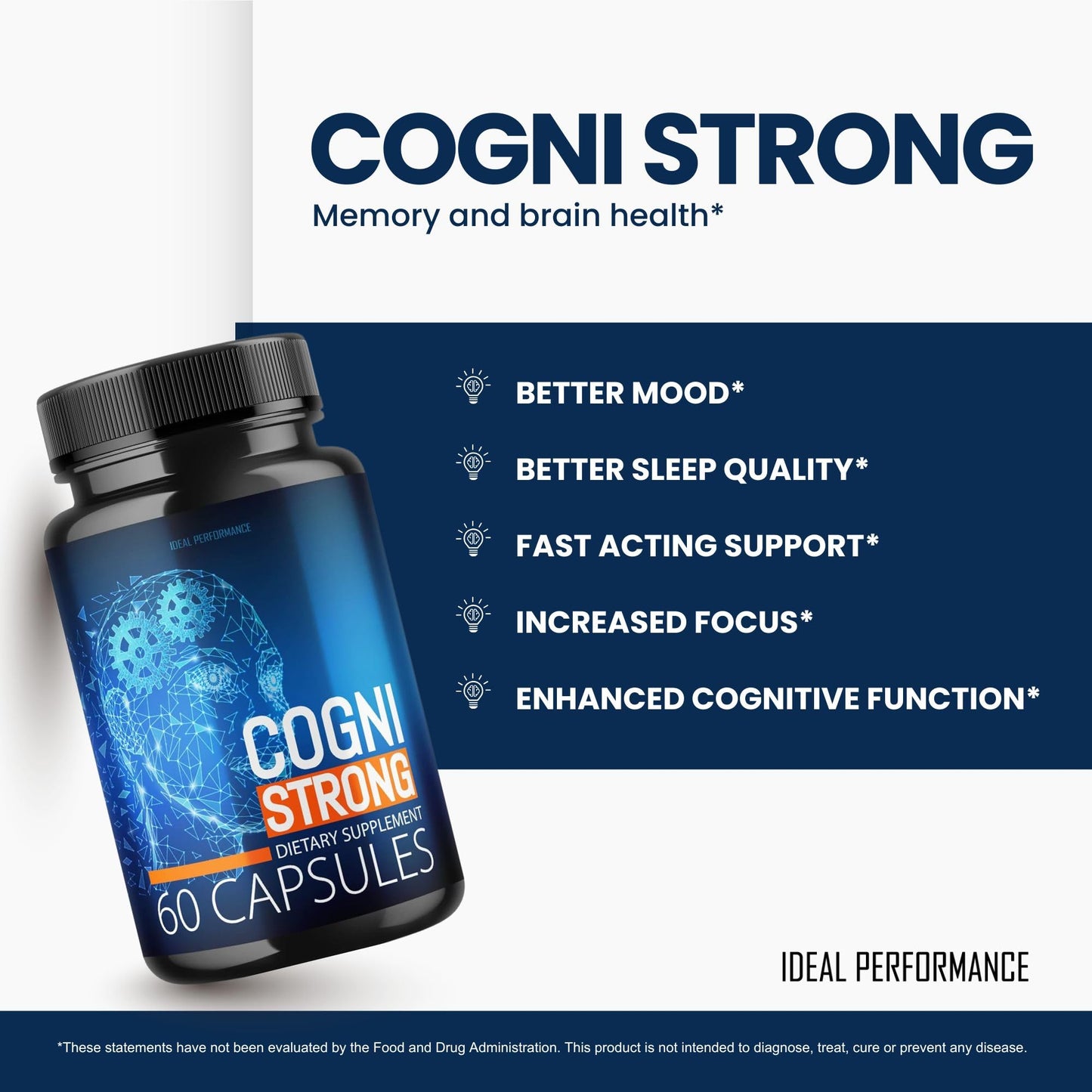 IDEAL PERFORMANCE Cogni Strong 180 Capsules