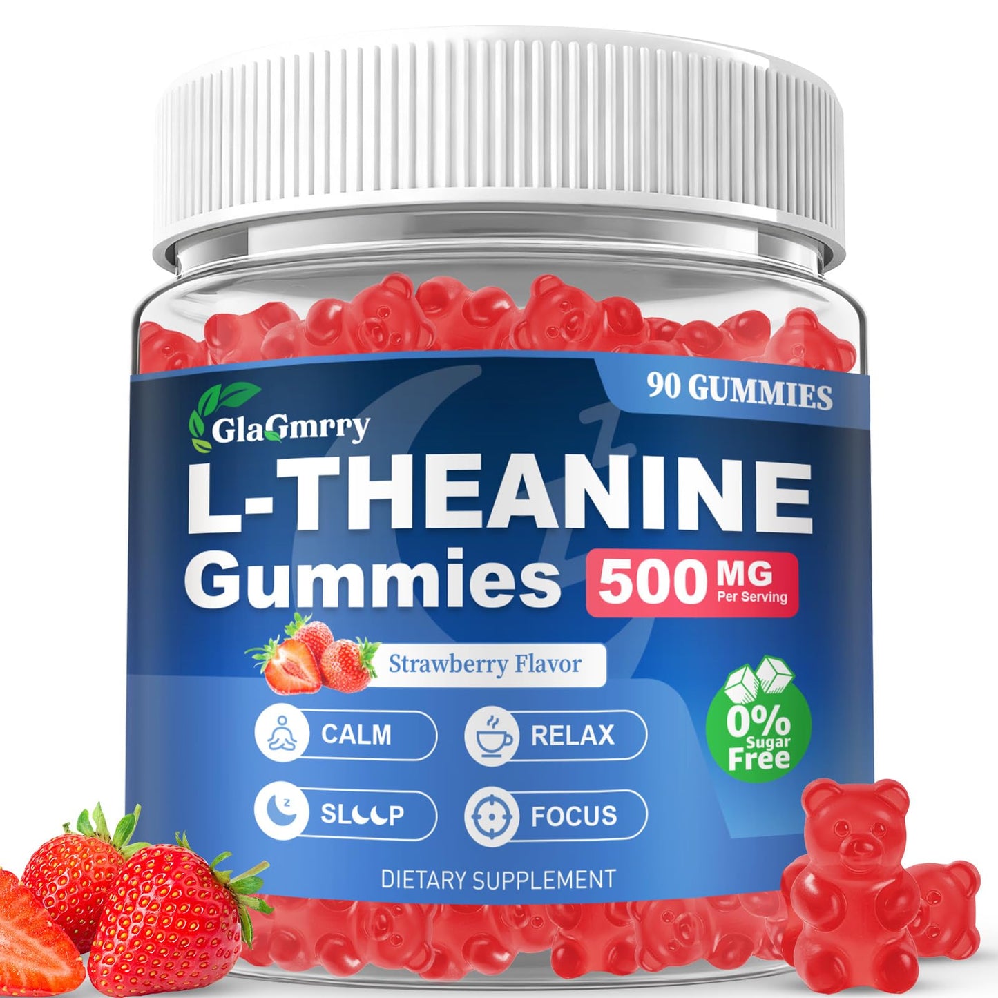 GlaGmrry L-Theanine Gummies, 90 Count