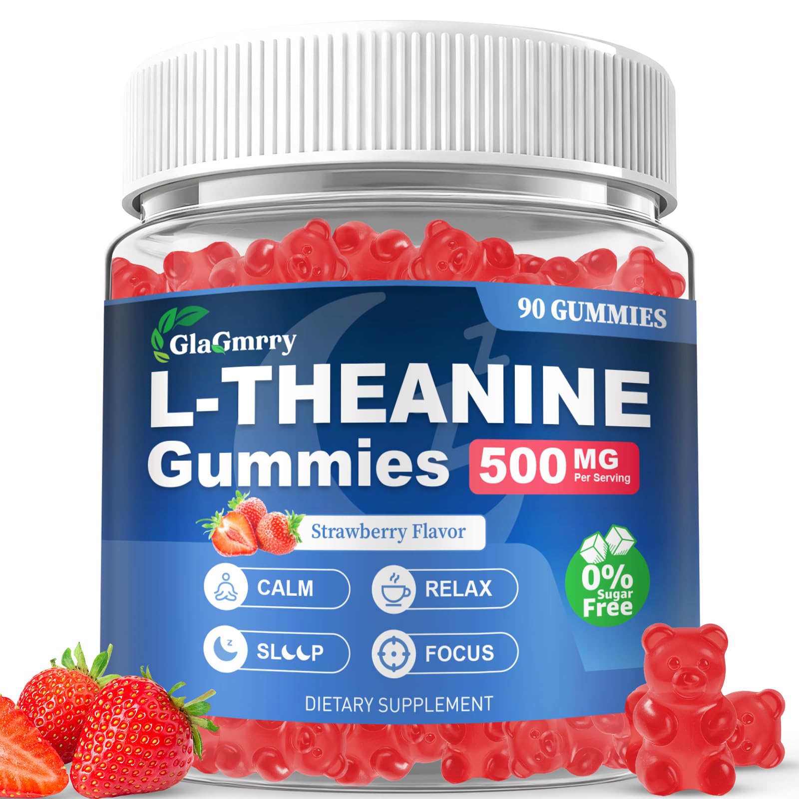 GlaGmrry L-Theanine Gummies, 90 Count