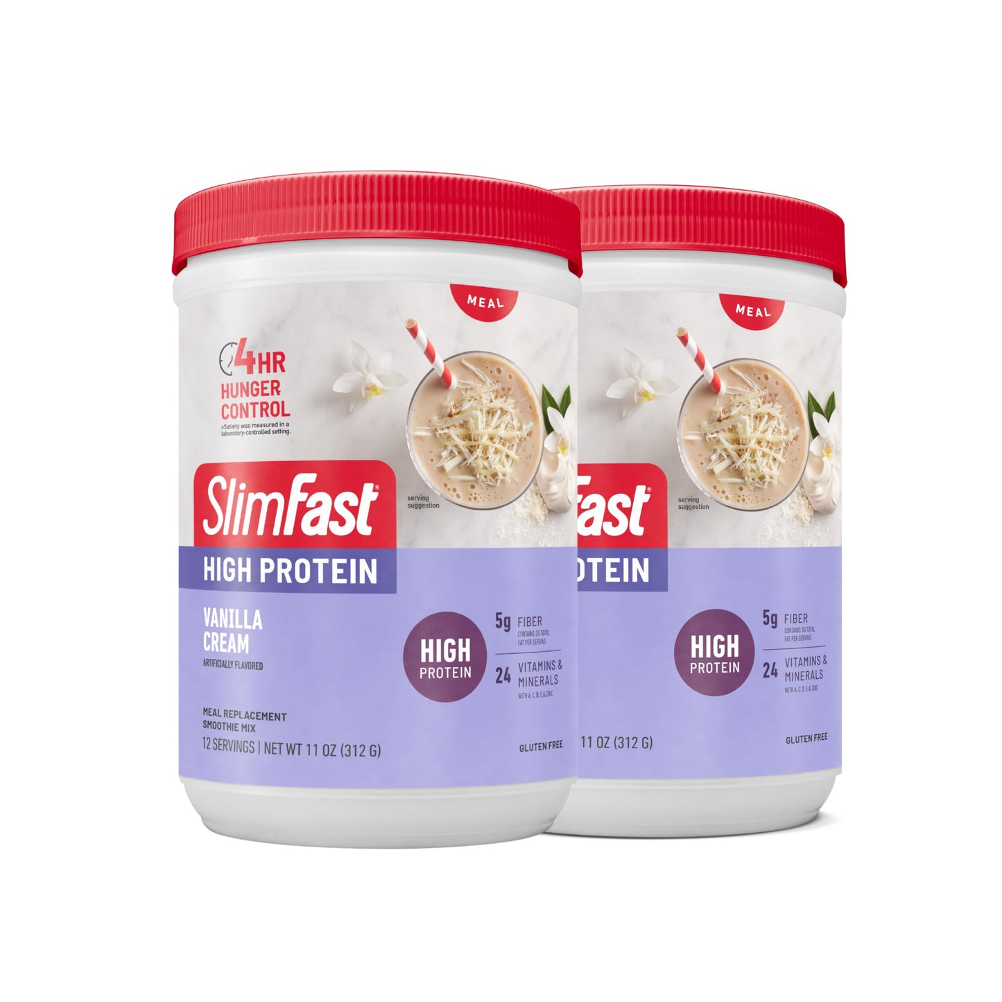 SlimFast Advanced Nutrition High Protein Meal Replacement Smoothie Mix Powder Vanilla Cream 22.02 oz