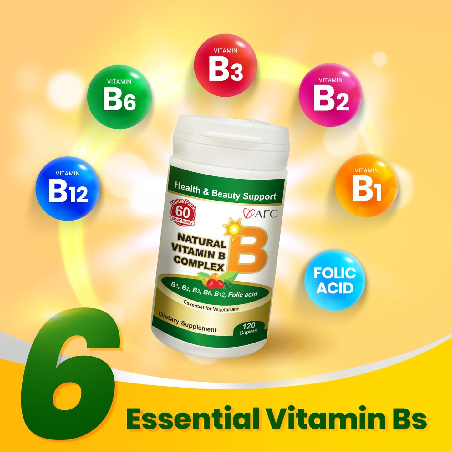 AFC Vitamin B Complex Caplets 120