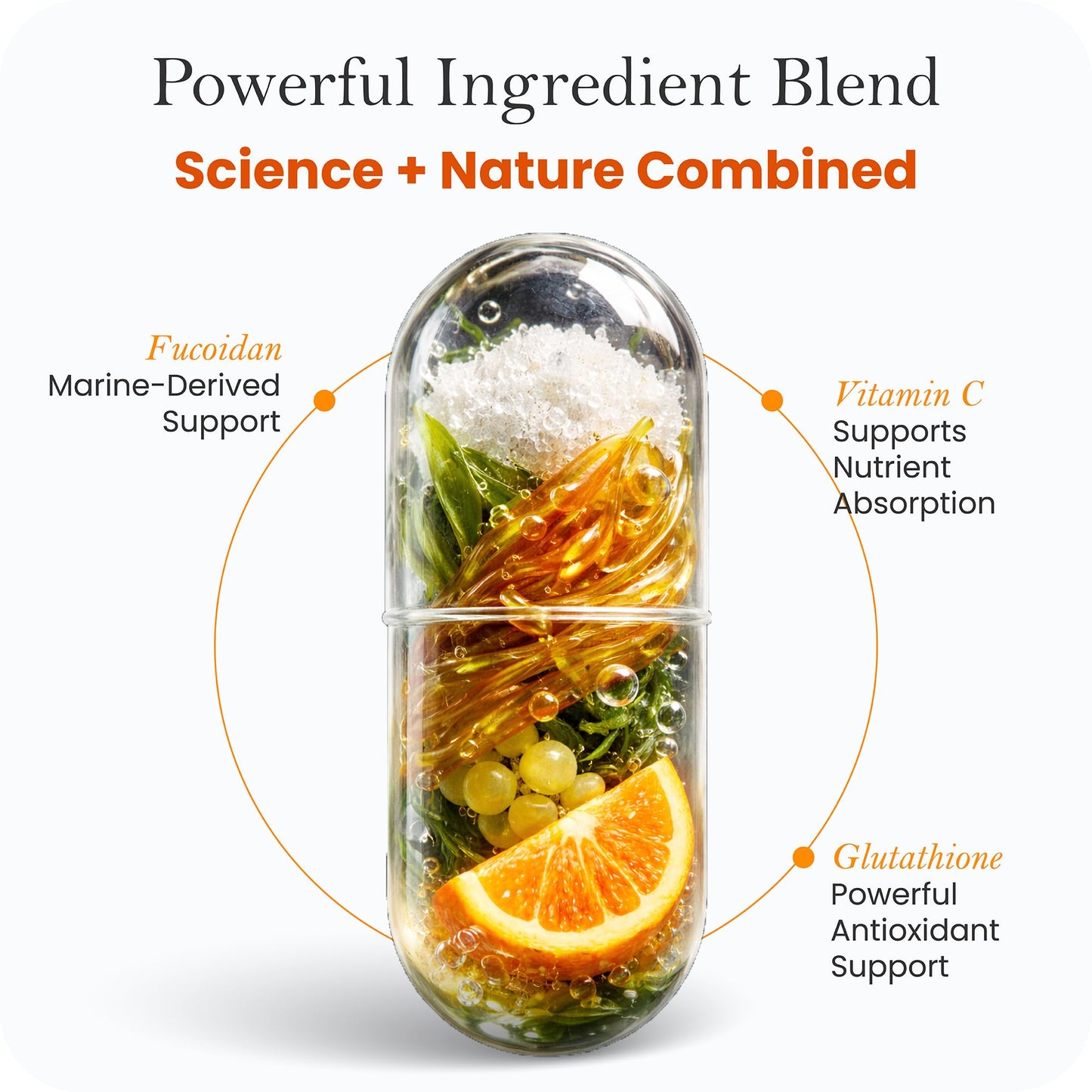 Collagen Laborés Advanced Glutathione Complex 500mg with Fucoidan & Vitamin C, 60 Capsules