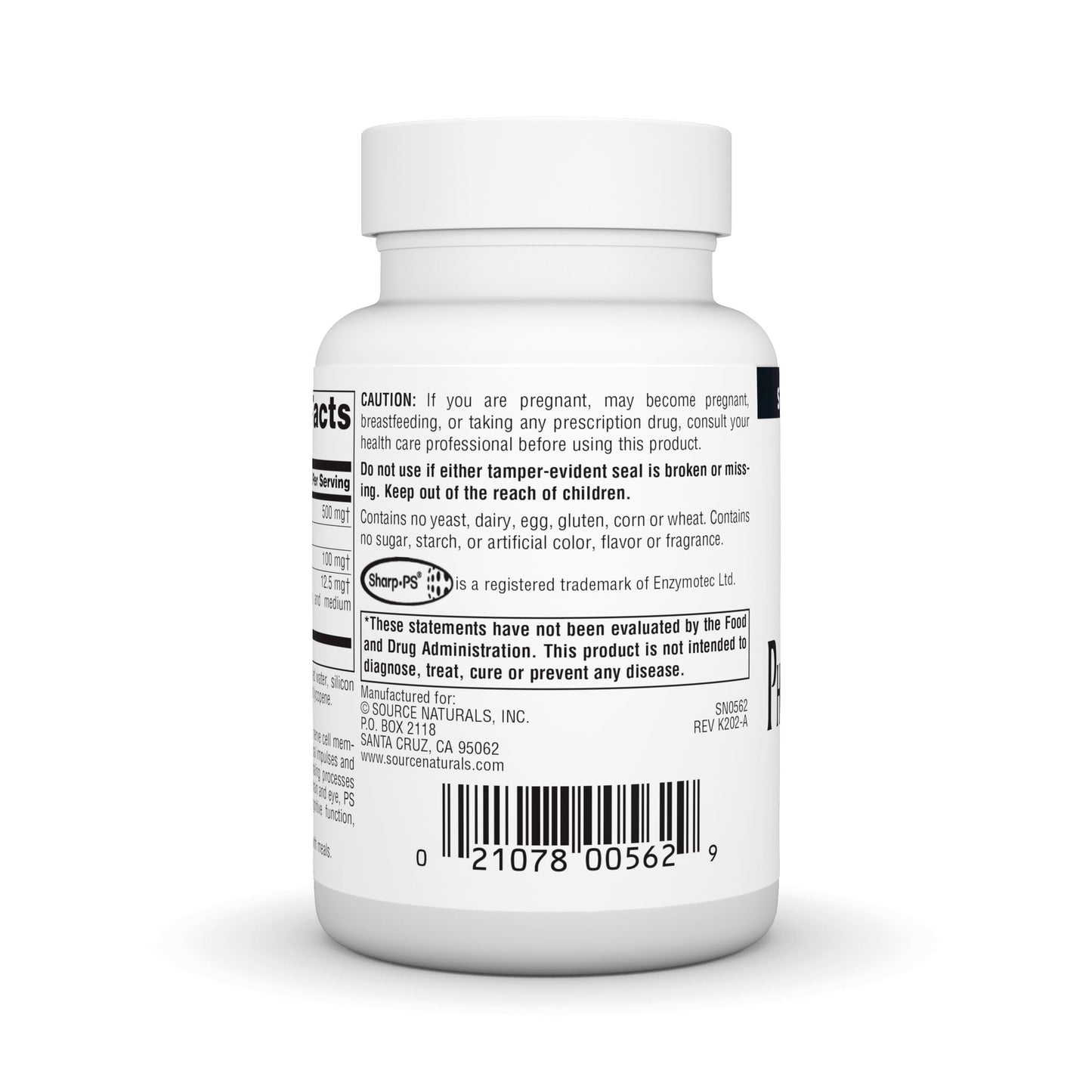 Source Naturals Phosphatidyl Serine Complex Softgels, 500 mg, 60 Softgels