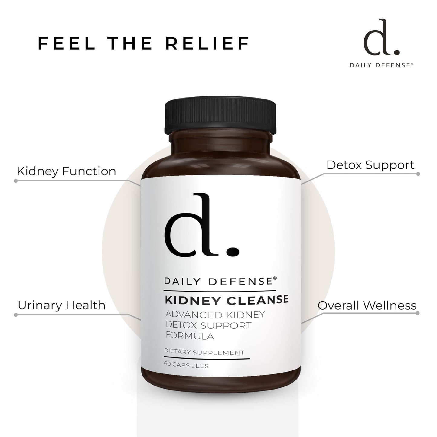 Daily Defense Kidney Defense Supplement Capsule, 60 Count