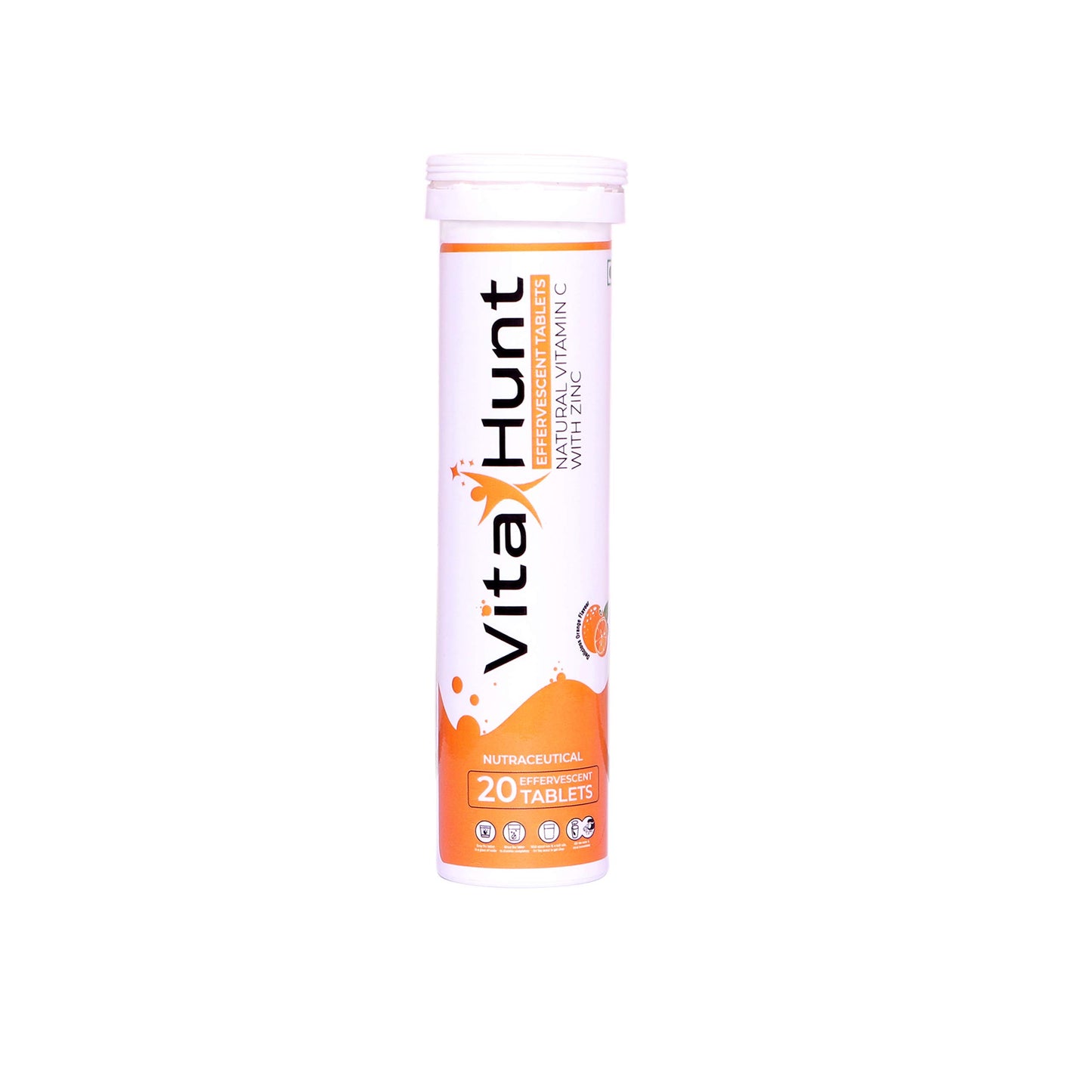 VitaHunt Vitamin C 1000 mg with Zinc Antioxidants Immune Support Tablets, 20 Count