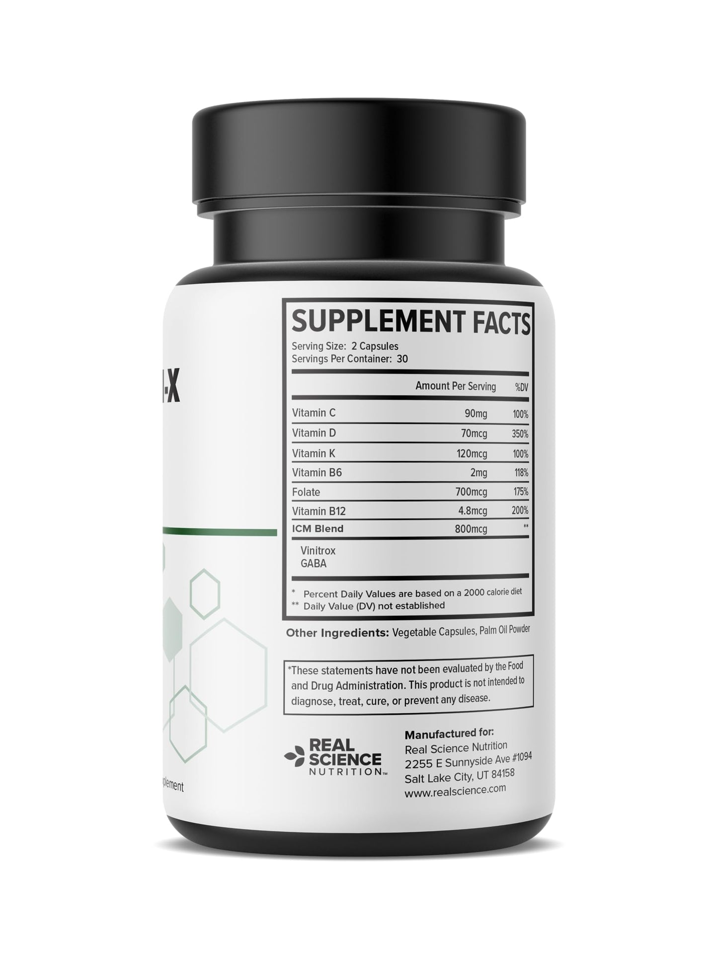 Real Science Nutrition Intermittent Claud-X Miracle Capsule, 1 Count