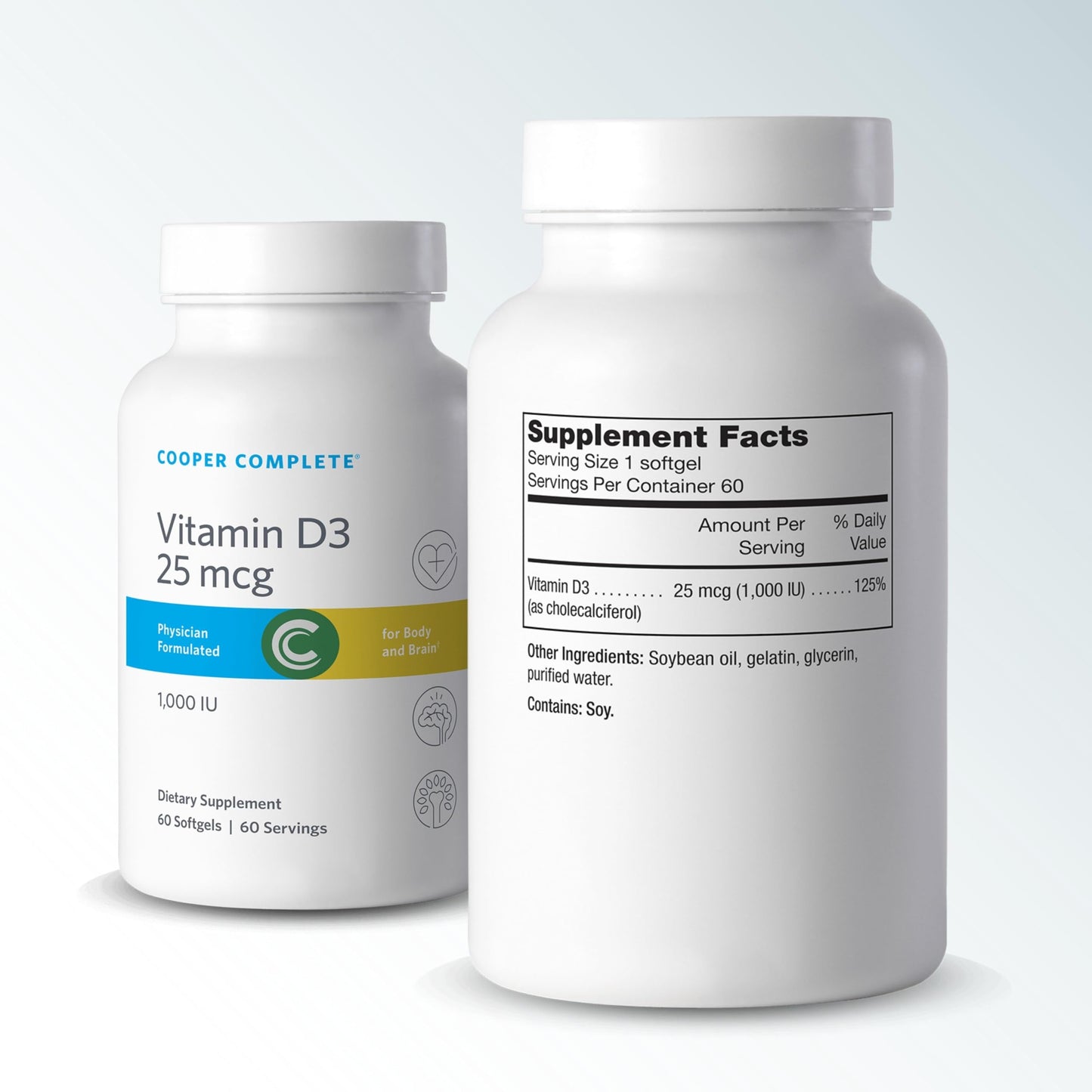 Cooper Complete Vitamin D3 1000 IU (Cholecalciferol) Softgels, 120 Count