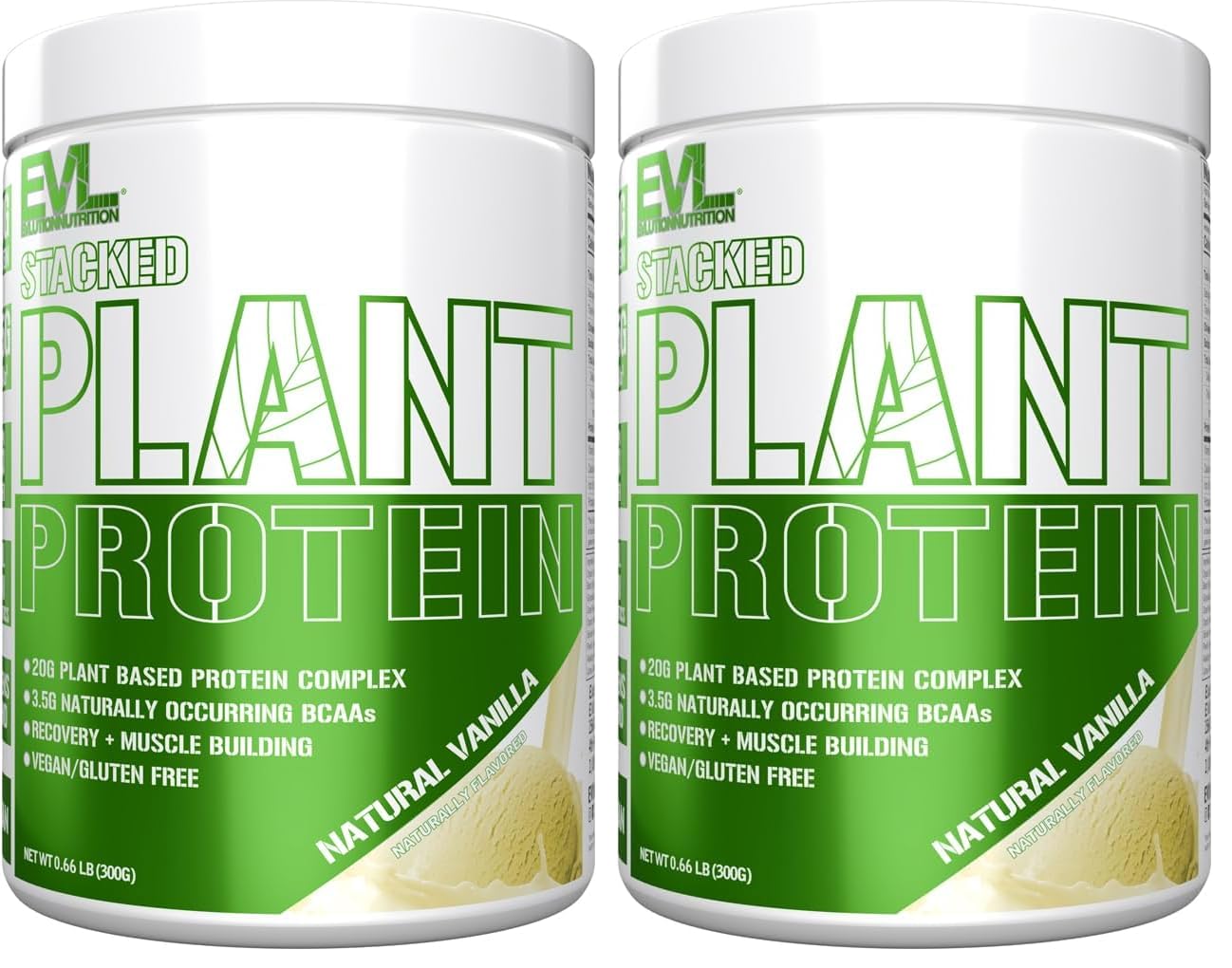 Evlution Stacked Plant Protein Powder Pack of 2