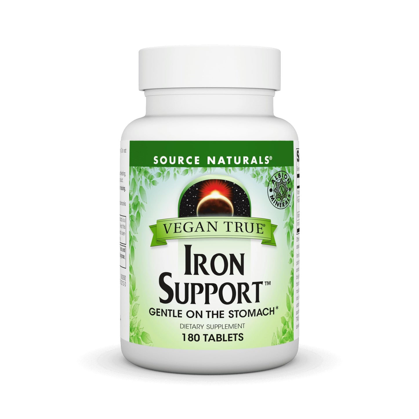 Source Naturals Vegan True Iron Support Tablet, 180 Tablets