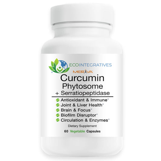 EcoIntegratives Meriva Curcumin Phytosome Complex Serratiopeptase 500mg 60 Capsules