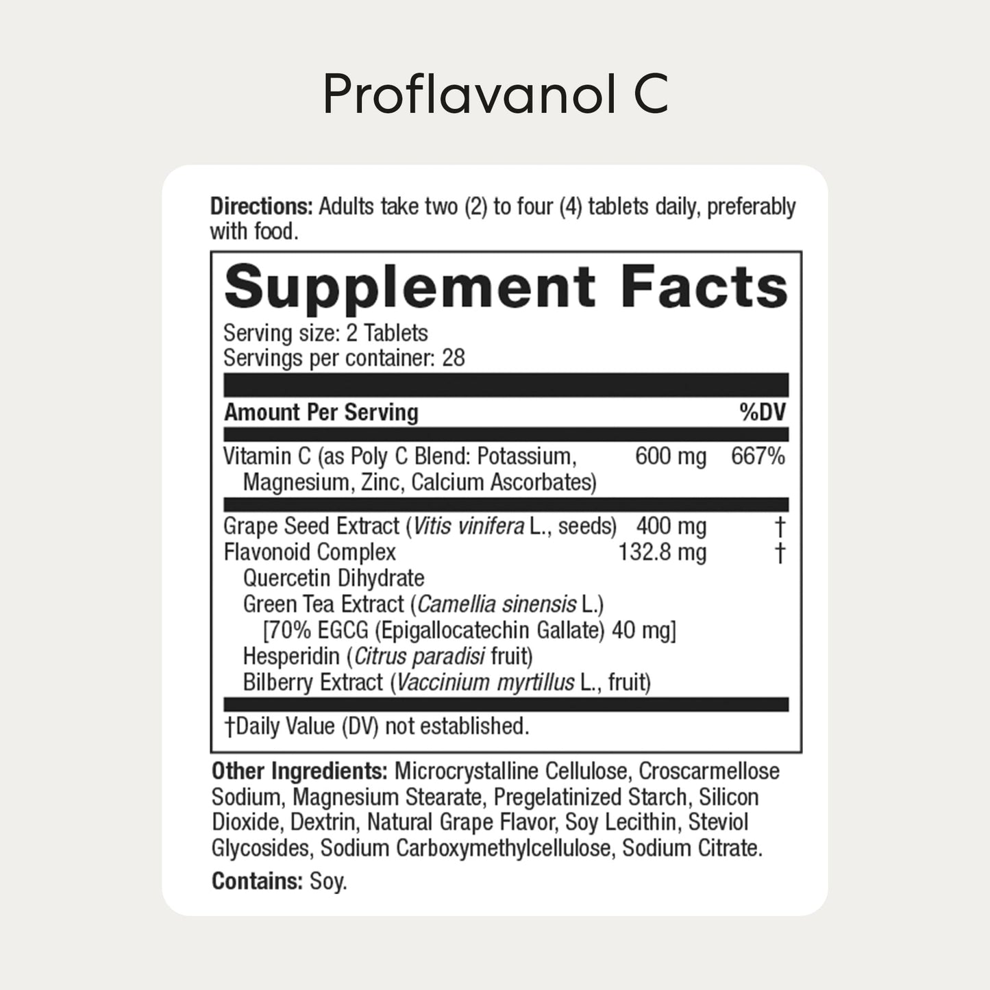 USANA Proflavanol C200 - Antioxidant Blend 56-Count Tablets