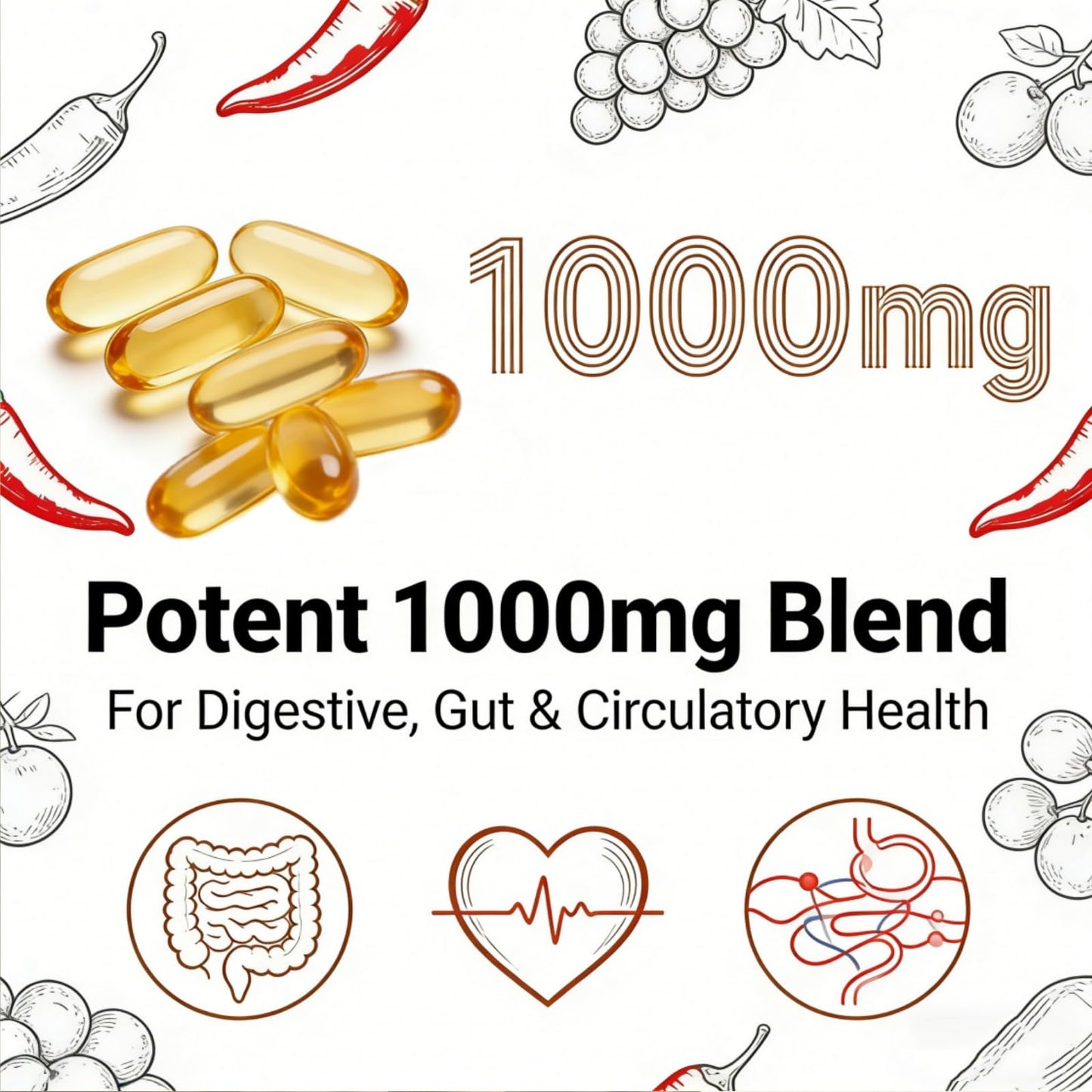 Auri Health Cayenne Pepper Softgels 300 Count