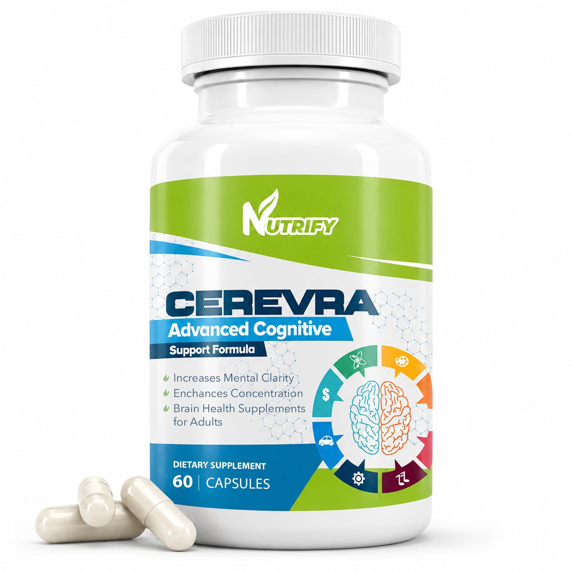 Generic Cerevra Powerful Nootropic Capsule, 60 Count