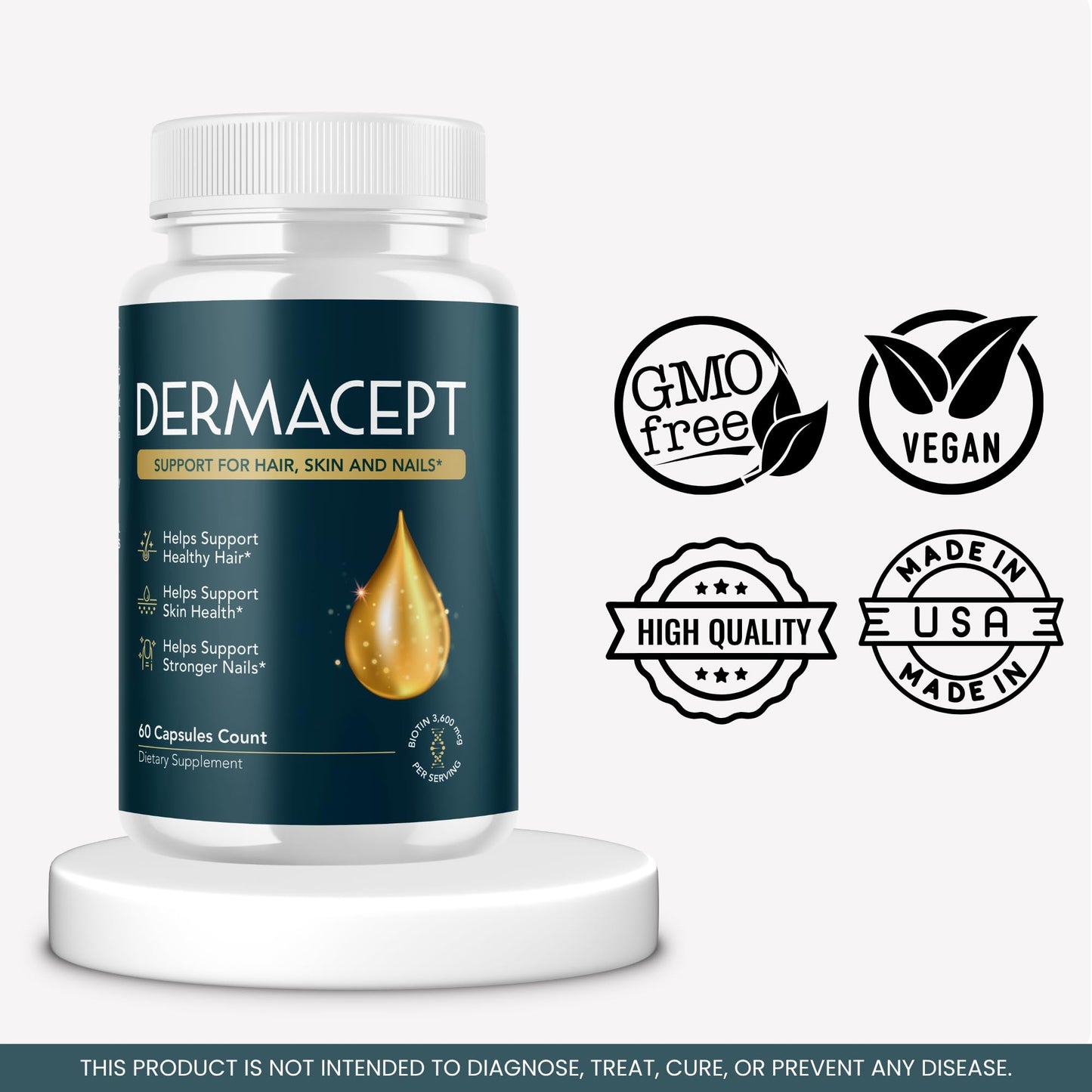 Valdivia Dermacept Capsules, 60 Count