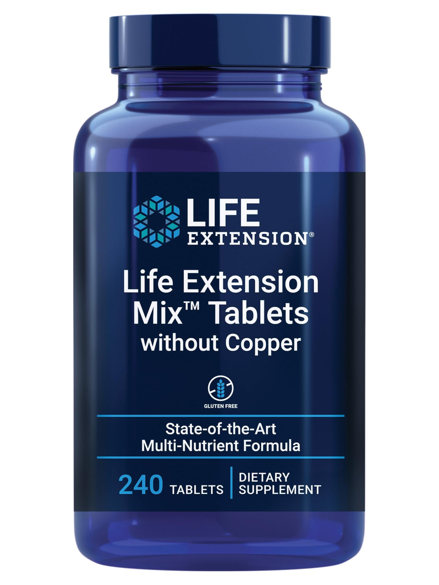 Life Extension Mix Without Copper Tablets 240